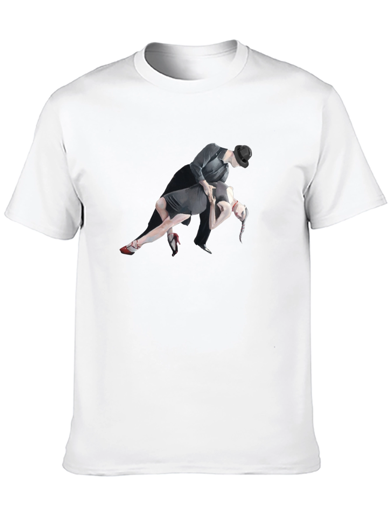Tango Dance Graphic Tee - Stylish Black T-Shirt