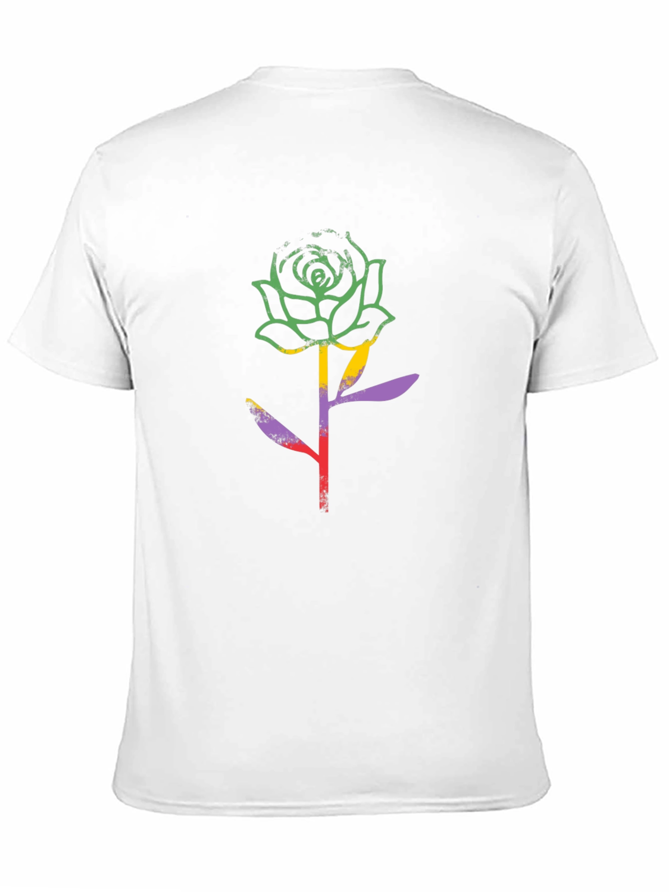 Rose Graphic Black T-Shirt