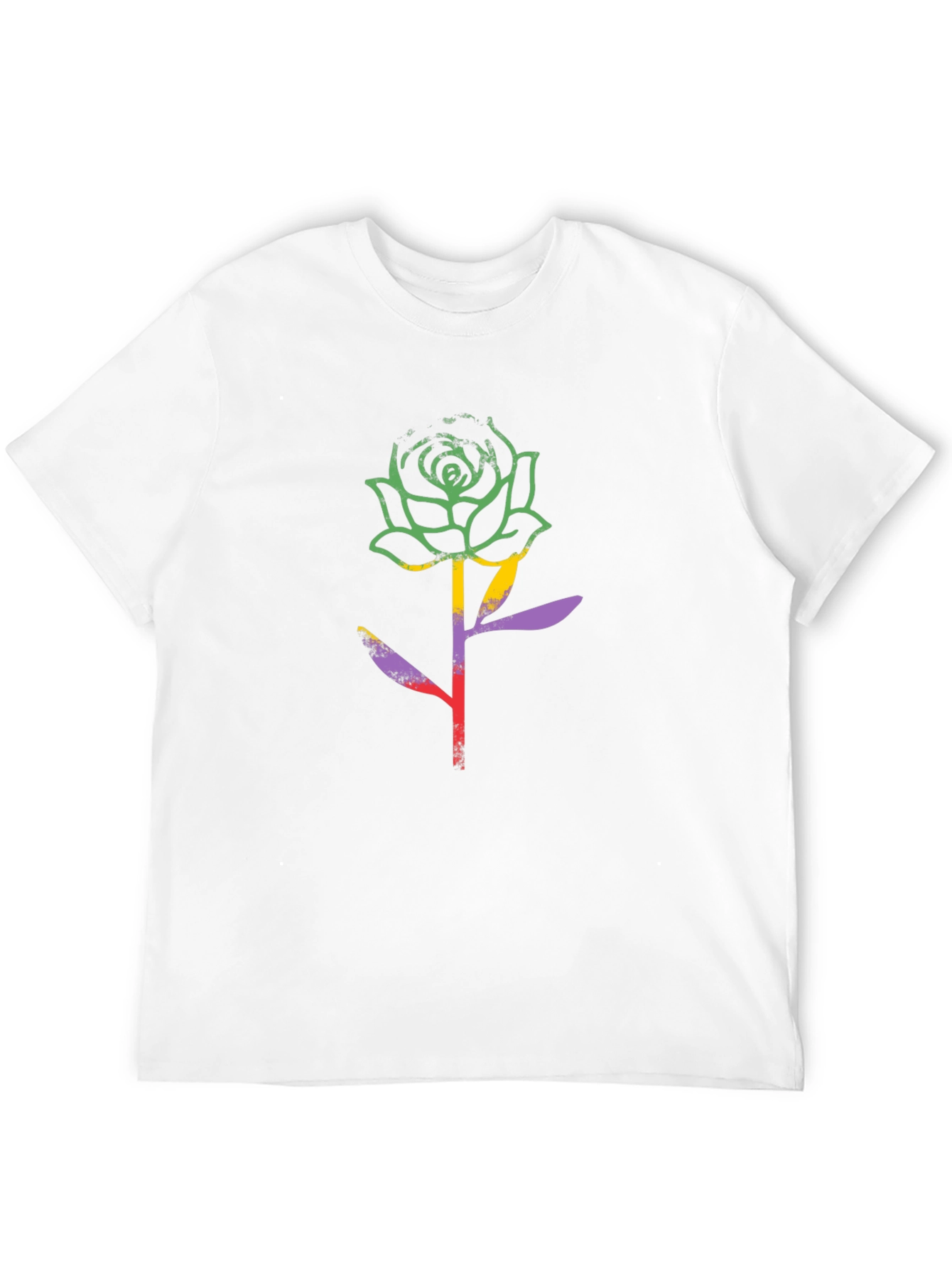 Rose Graphic Black T-Shirt