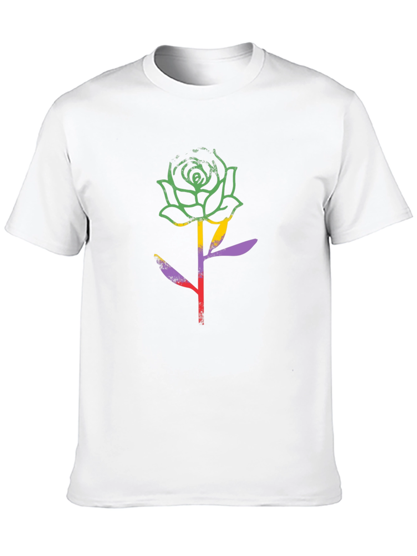 Rose Graphic Black T-Shirt
