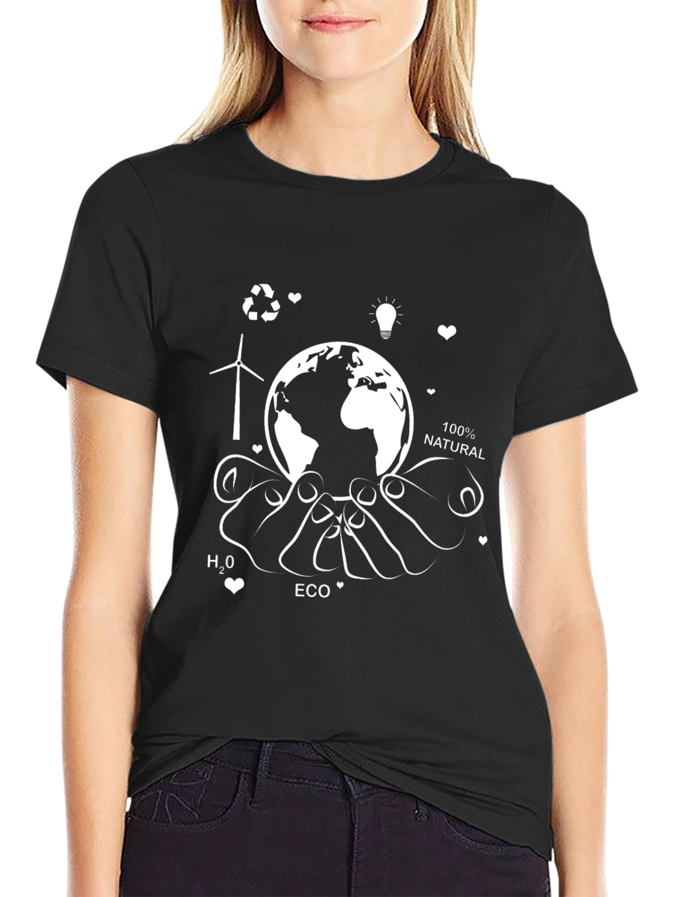 Eco-Friendly Planet Graphic Tee