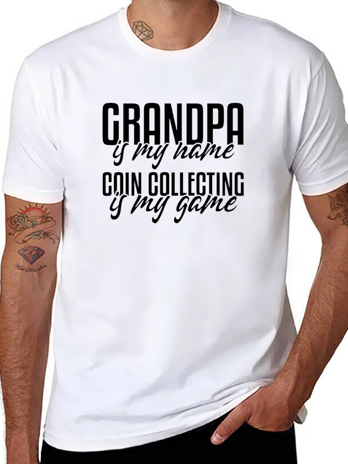 Grandpa Coin Collecting Hobby T-Shirt