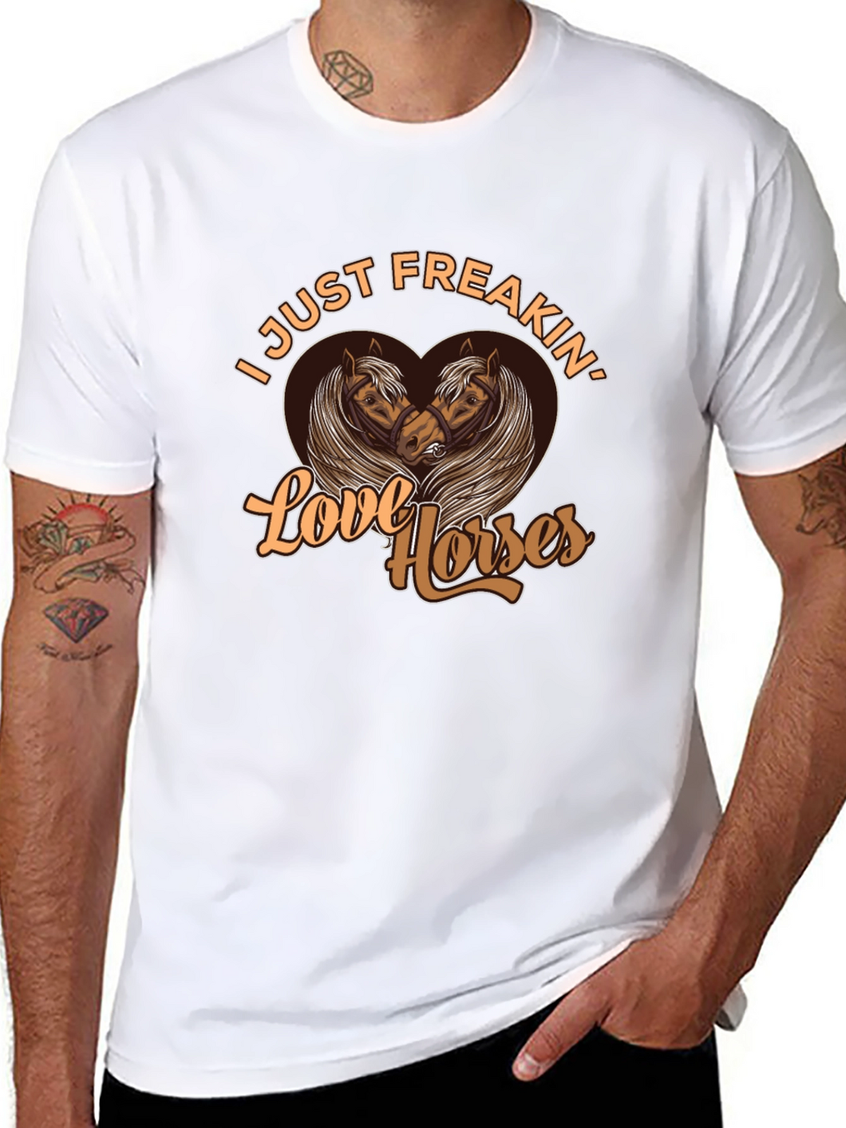 I Just Freakin Love Horses Graphic Tee