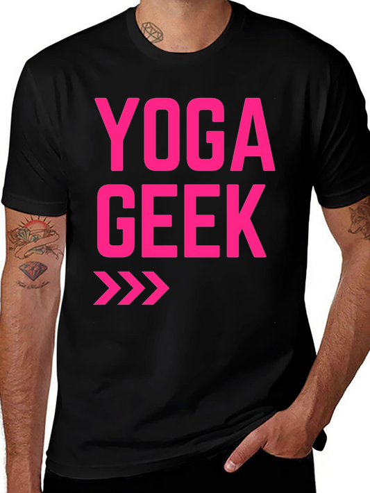 Yoga Geek T-Shirt - Black Graphic Tee