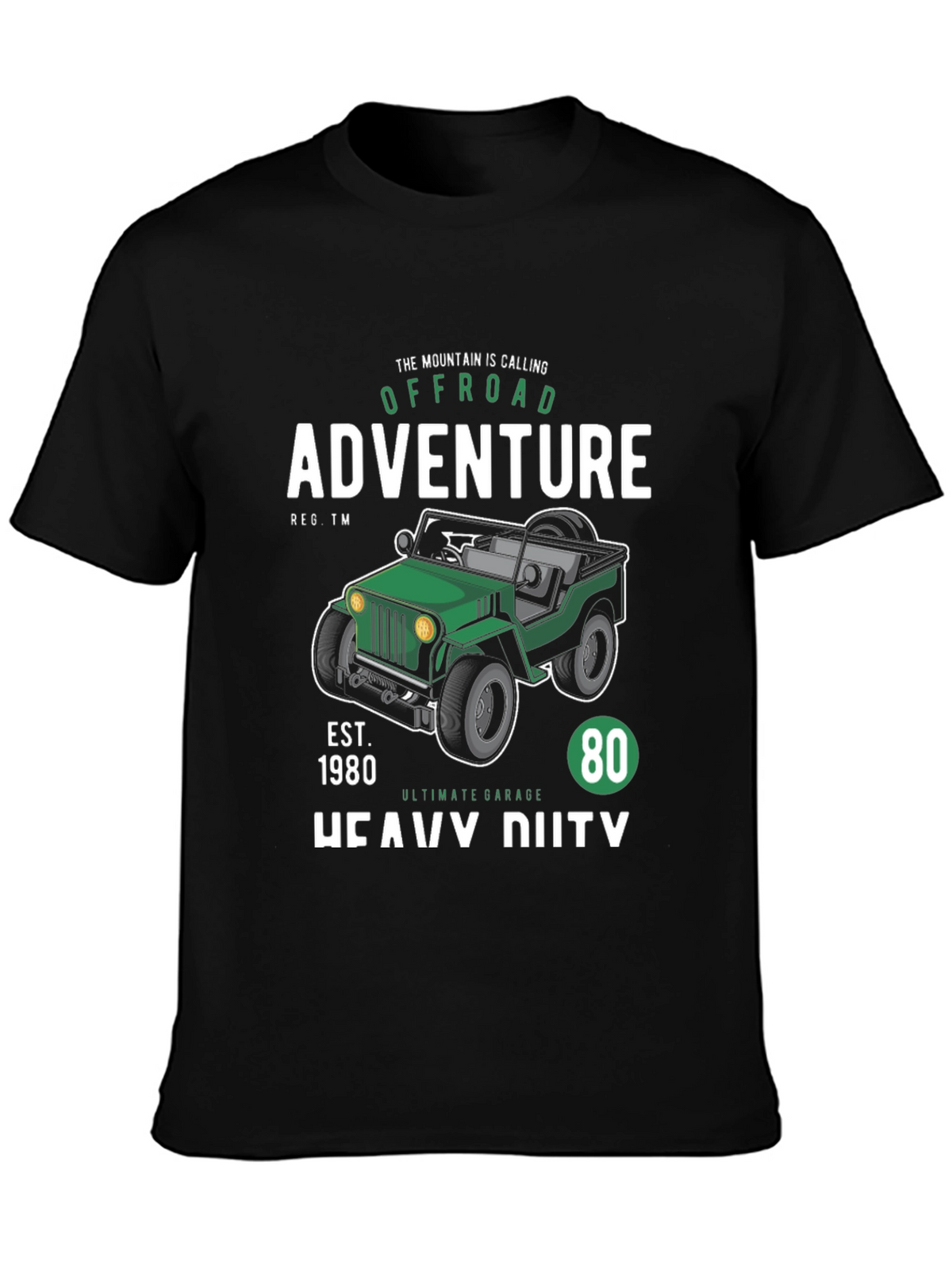 Offroad Adventure Black T-Shirt