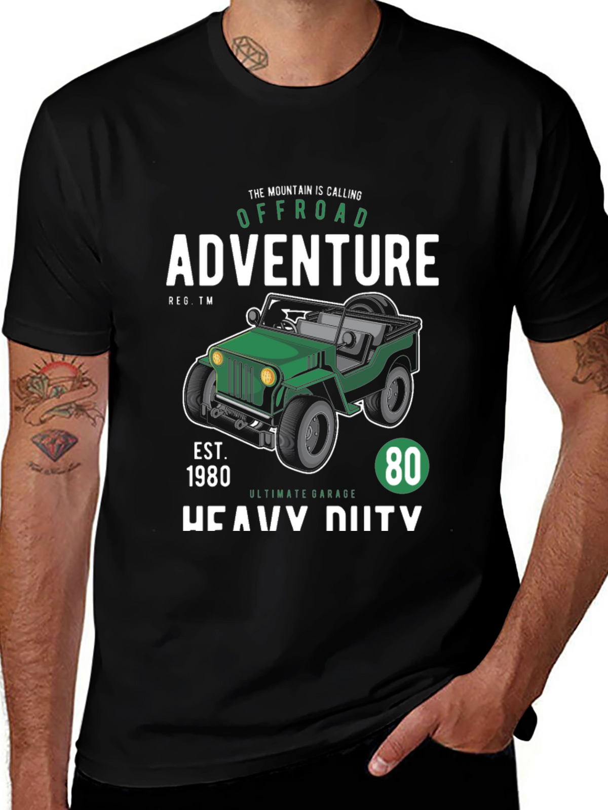 Offroad Adventure Black T-Shirt