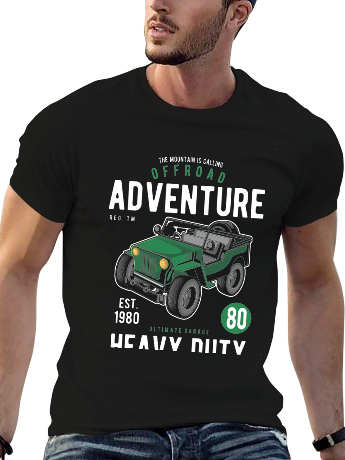 Offroad Adventure Black T-Shirt