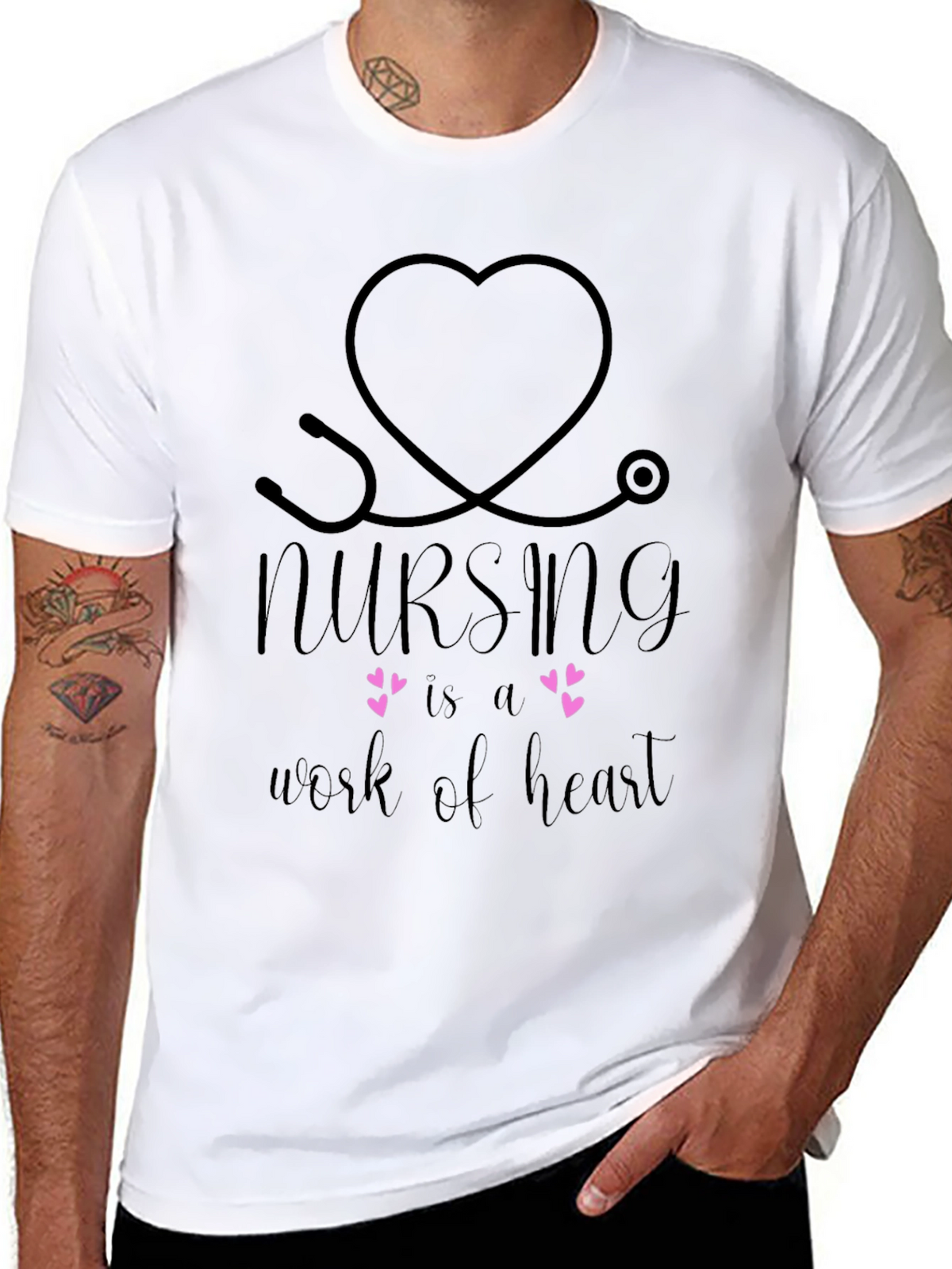Nursing is a Work of Heart T-Shirt