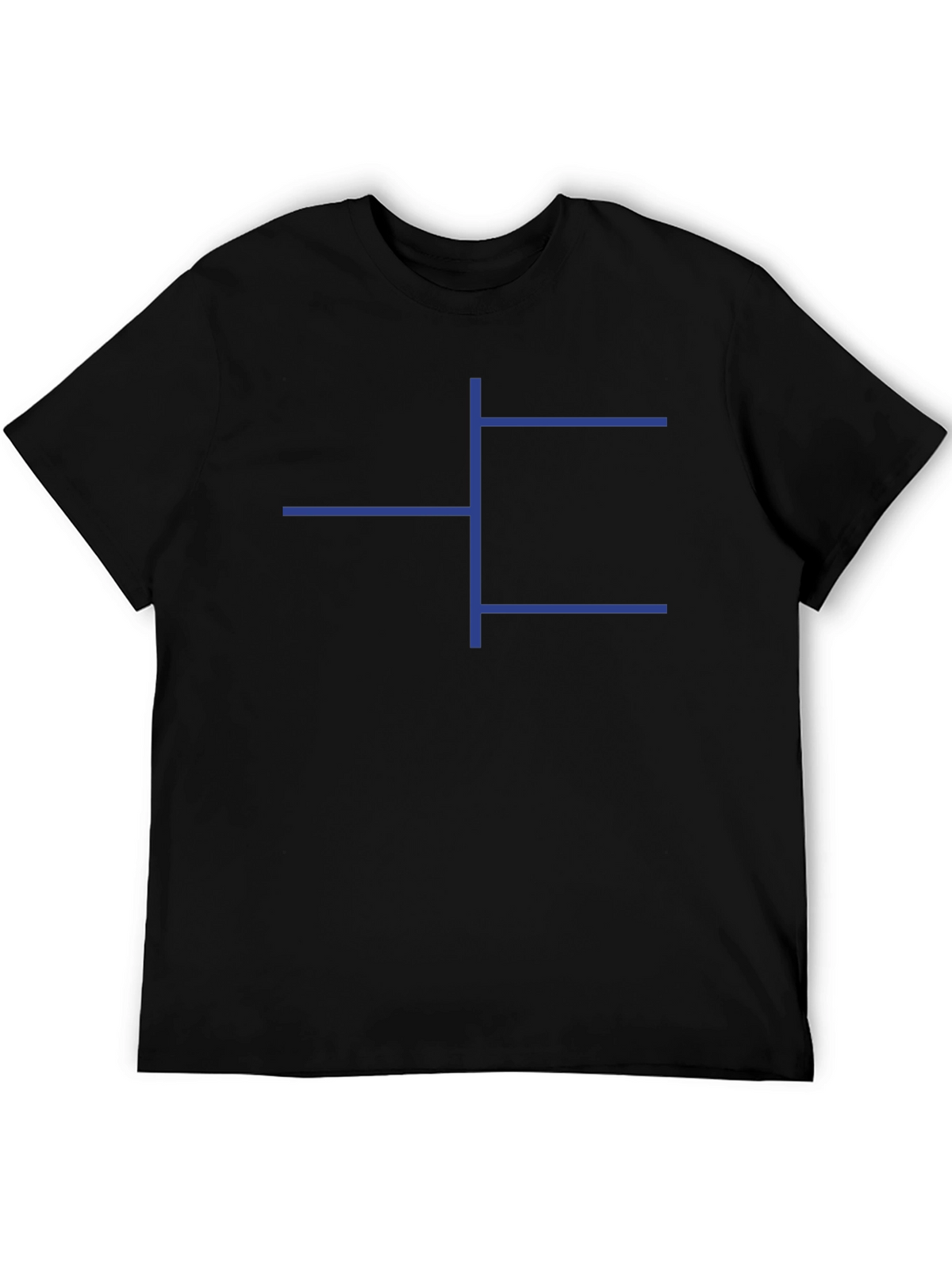 Geometric Print Black T-Shirt - Modern Casual Tee