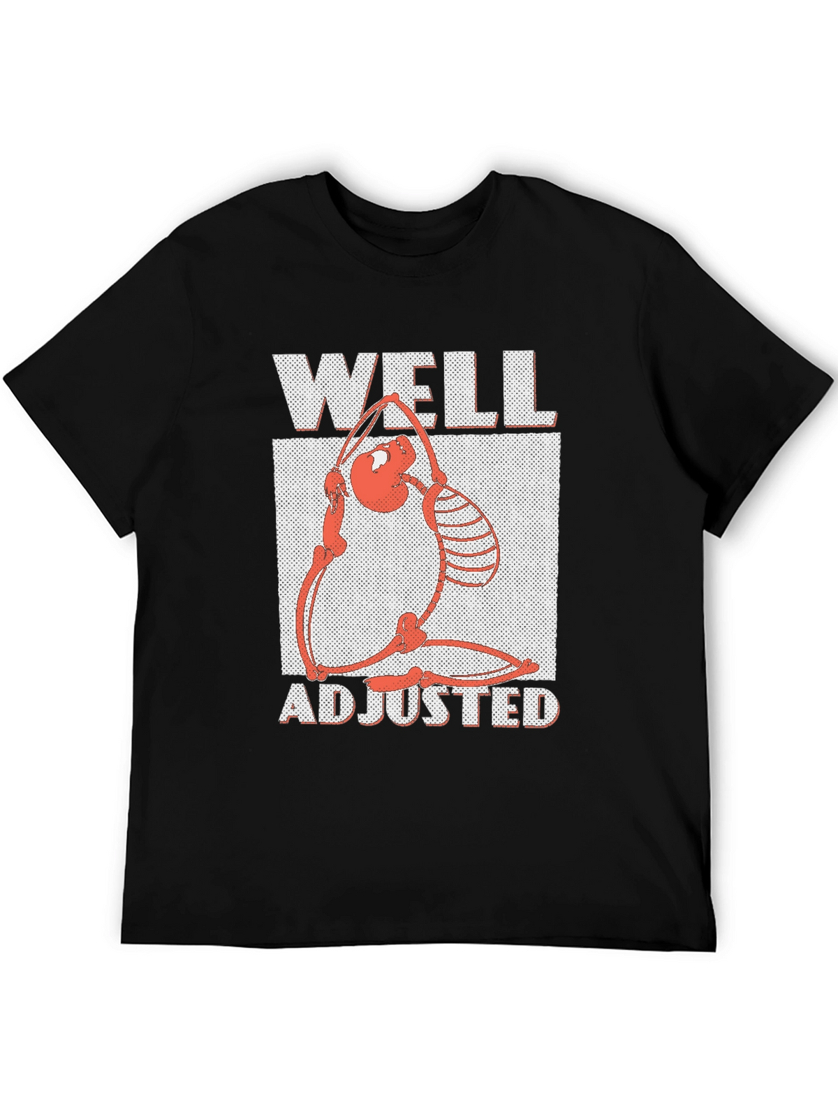 Well Adjusted Graphic Tee - Funny Skeleton Yoga Shirt