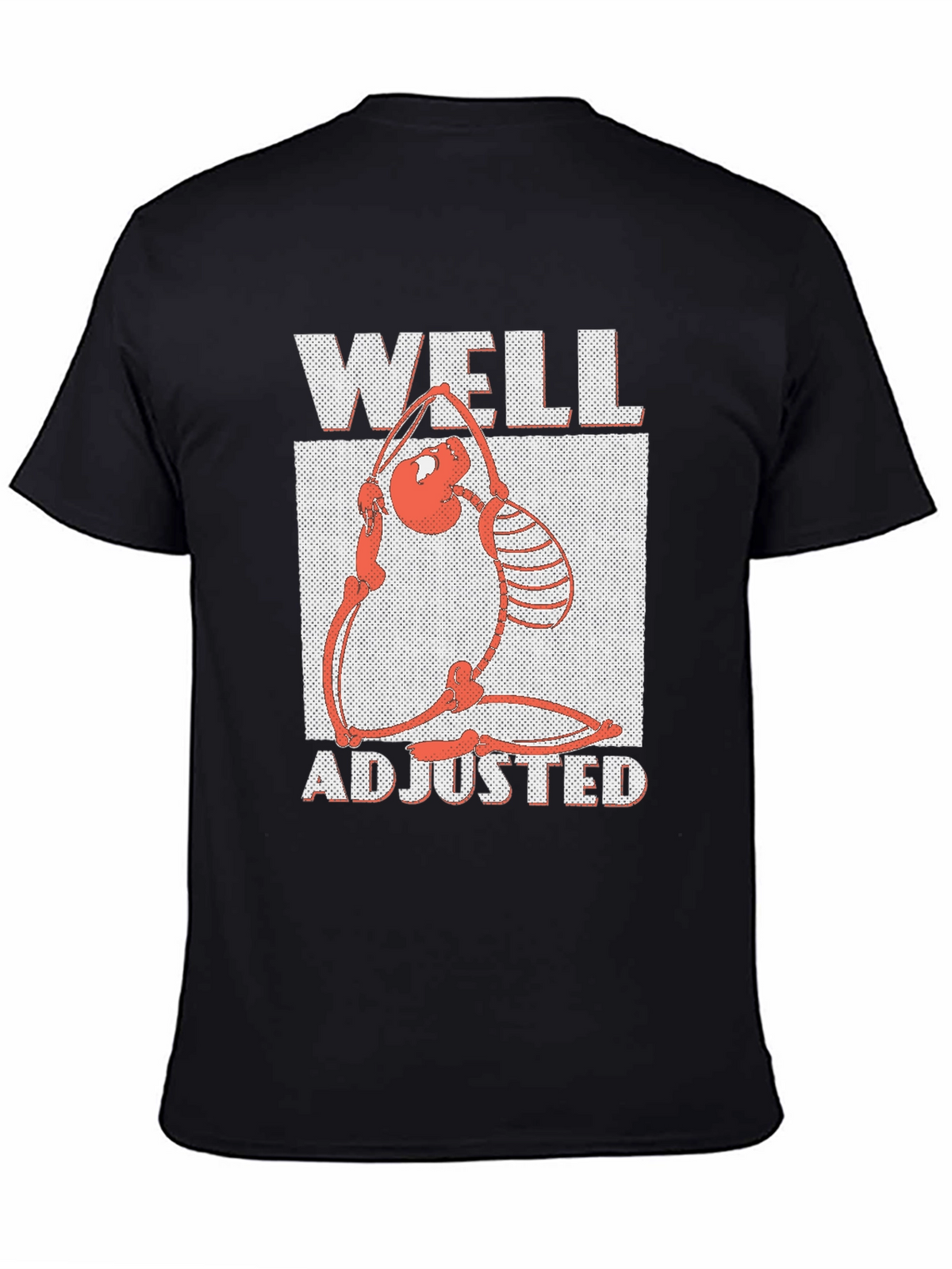 Well Adjusted Graphic Tee - Funny Skeleton Yoga Shirt