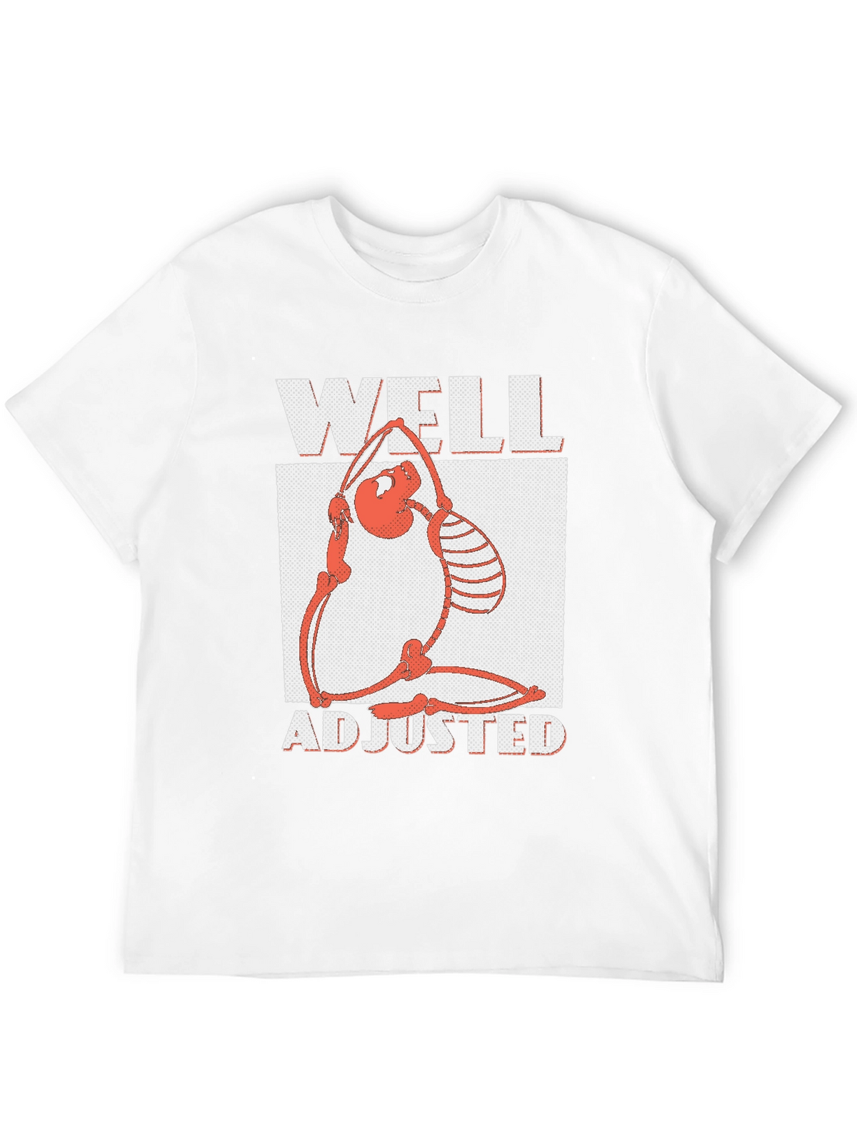 Well Adjusted Graphic Tee - Funny Skeleton Yoga Shirt