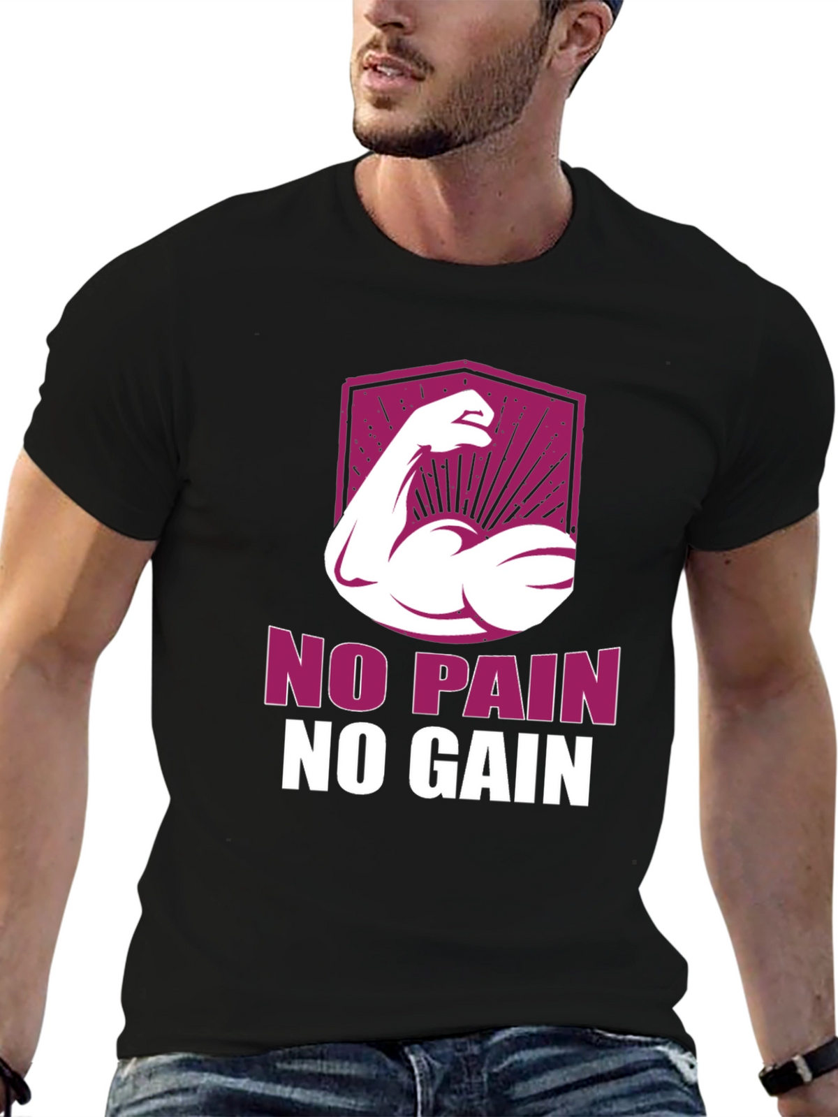 No Pain No Gain Graphic T-Shirt