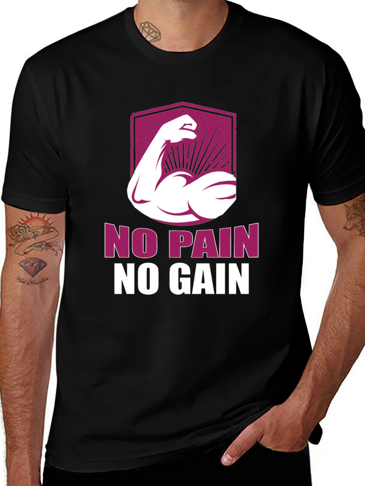 No Pain No Gain Graphic T-Shirt