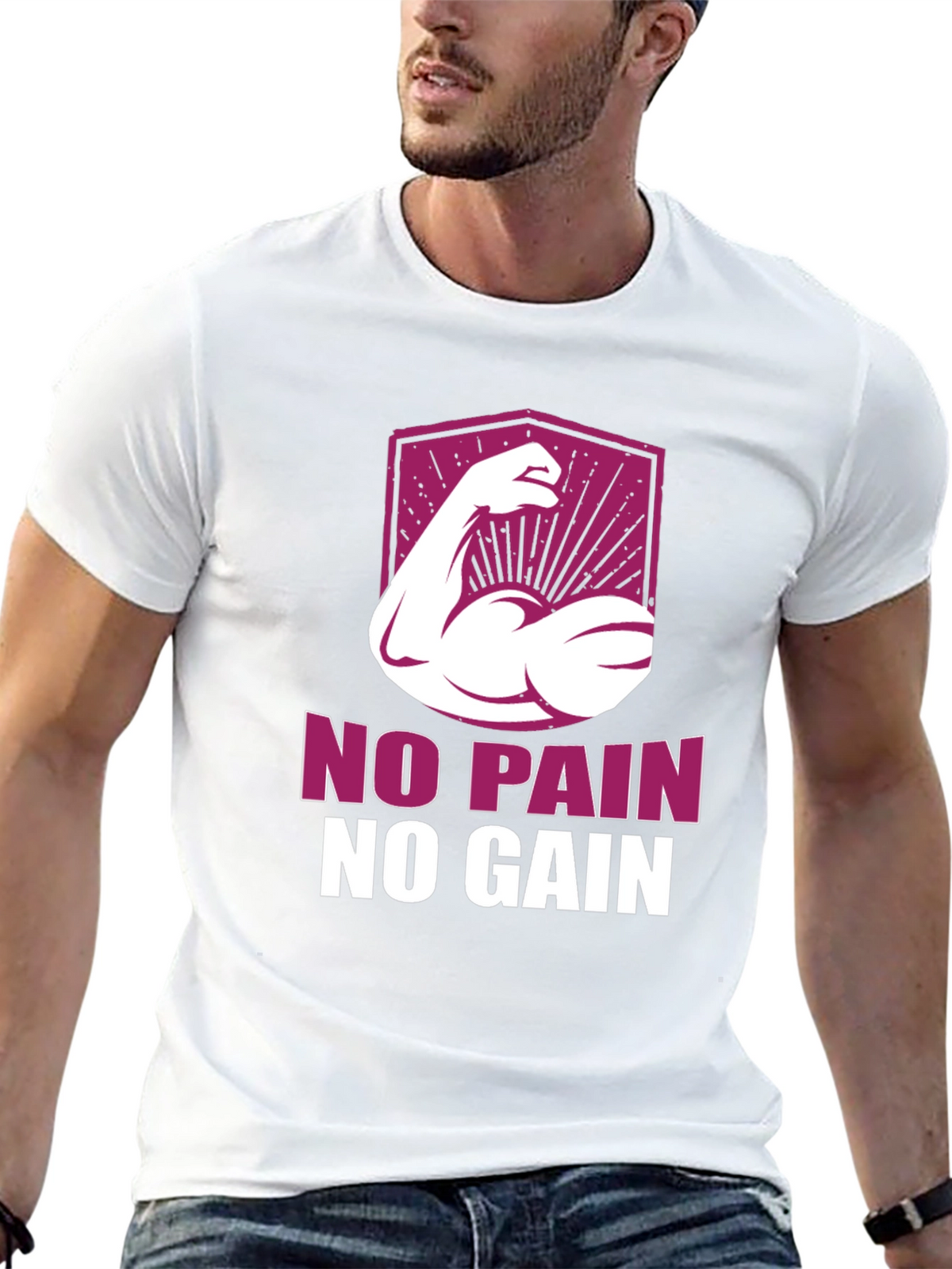No Pain No Gain Graphic T-Shirt