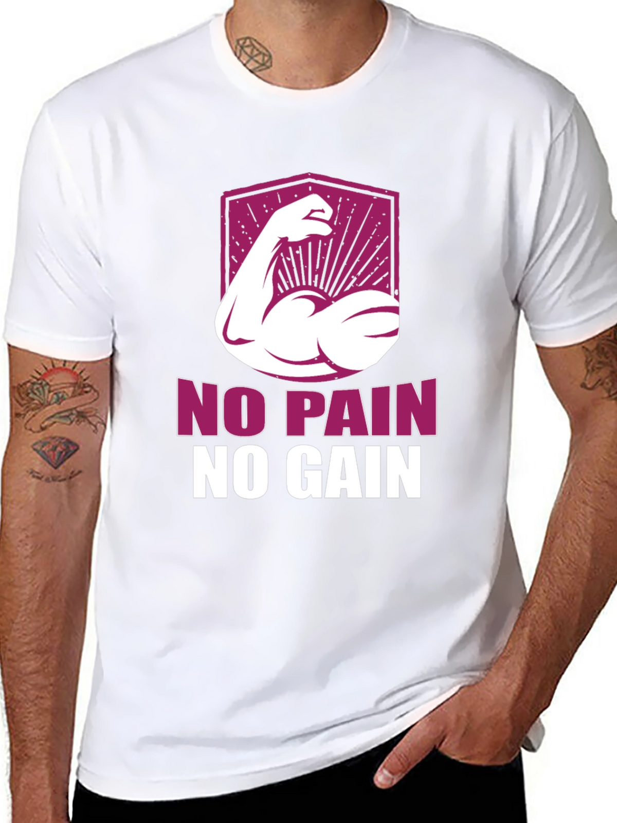 No Pain No Gain Graphic T-Shirt