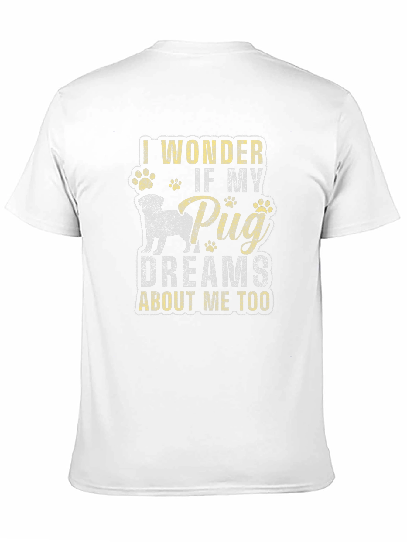 Pug Dreams T-Shirt - Black Cotton Tee