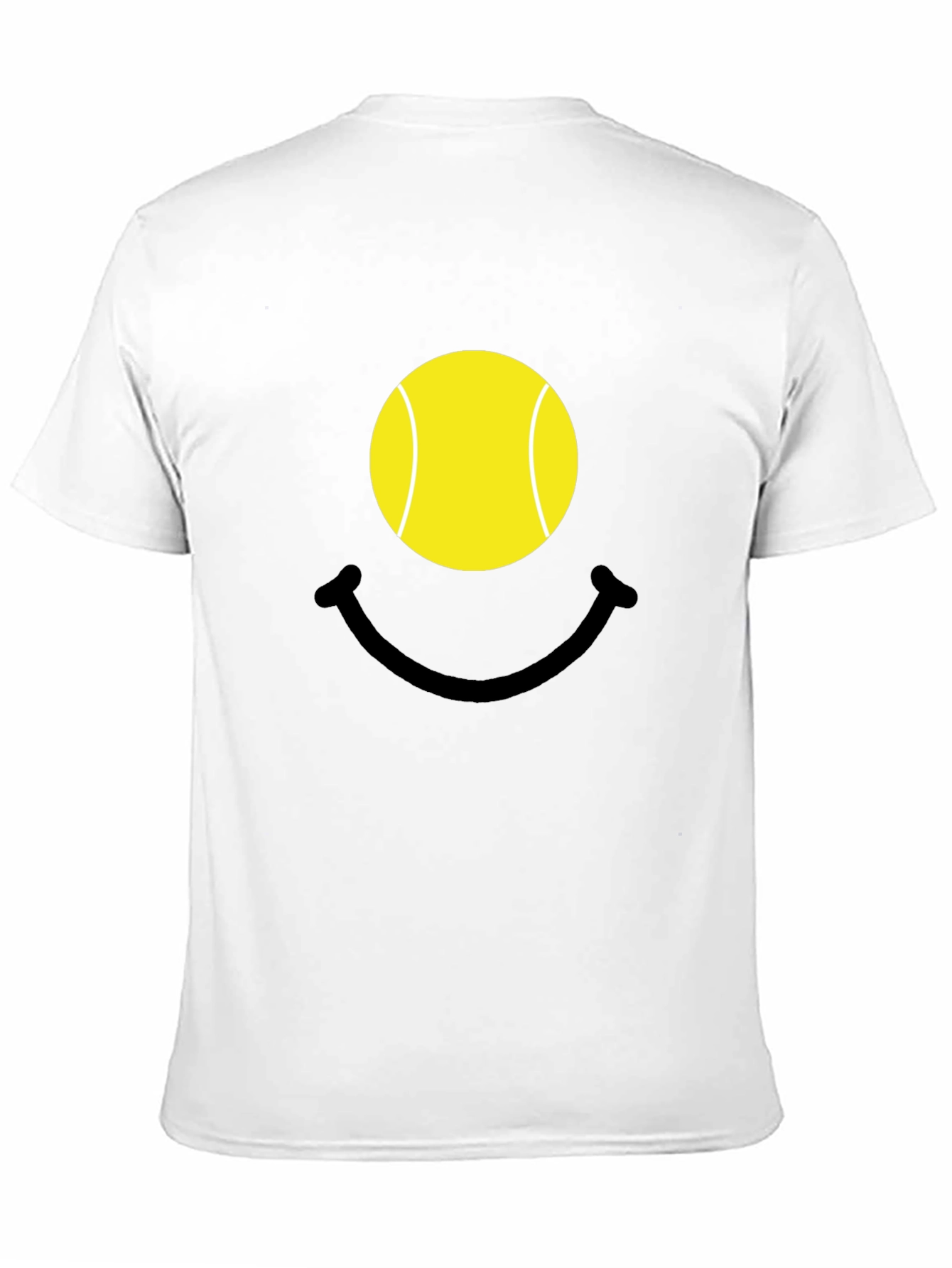 Tennis Ball Smiley Face Graphic T-Shirt