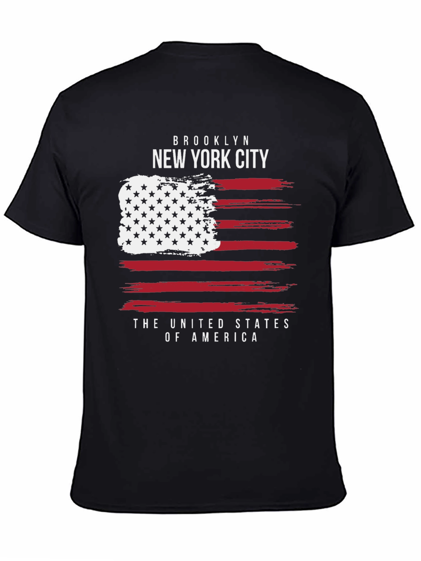 Brooklyn New York City Patriotic USA Flag T-Shirt