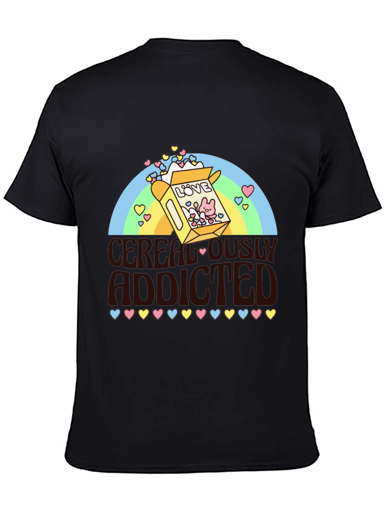 Cerealously Addicted Graphic T-Shirt