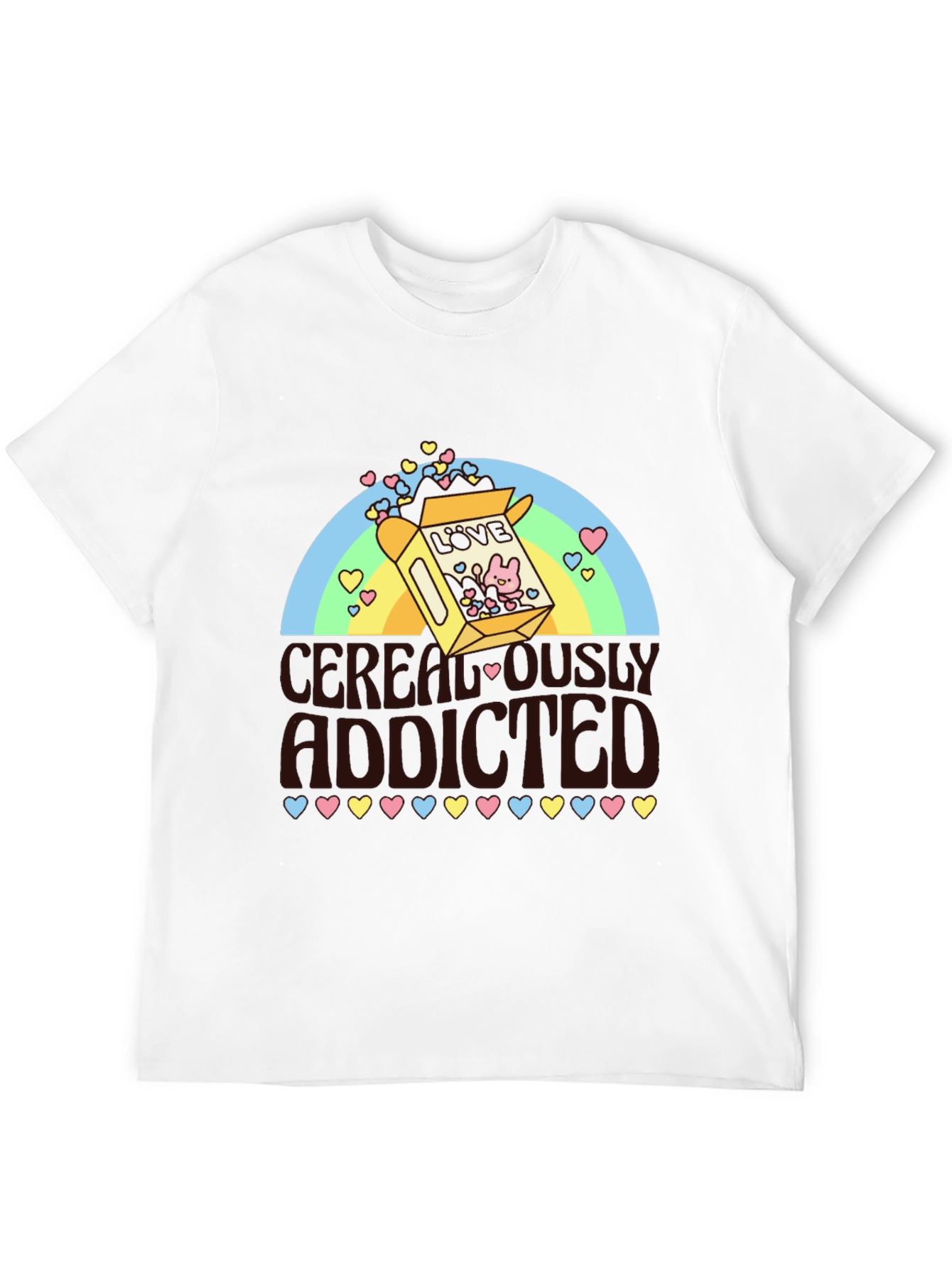 Cerealously Addicted Graphic T-Shirt