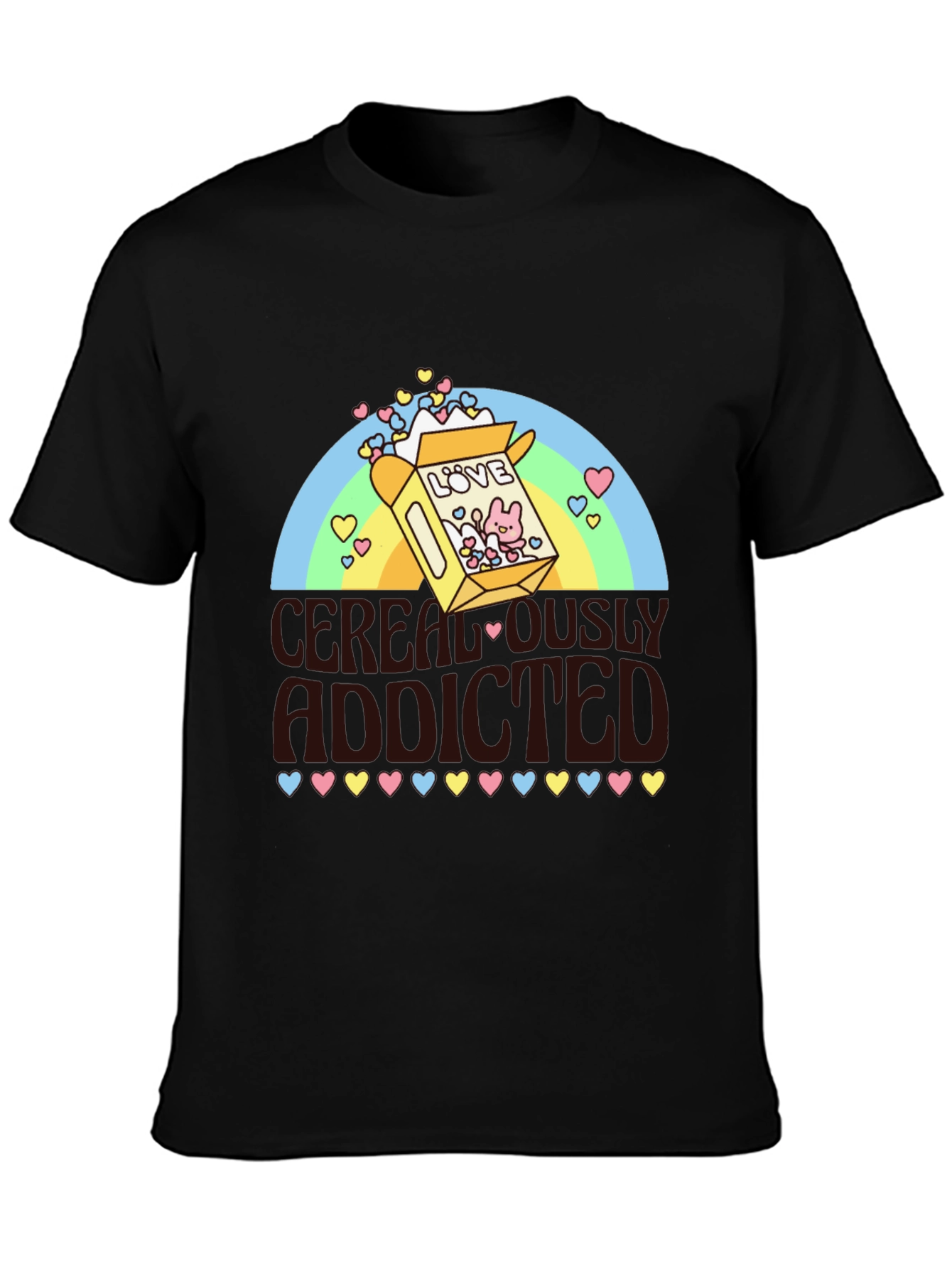 Cerealously Addicted Graphic T-Shirt