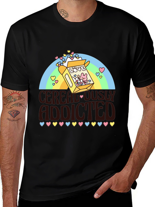Cerealously Addicted Graphic T-Shirt