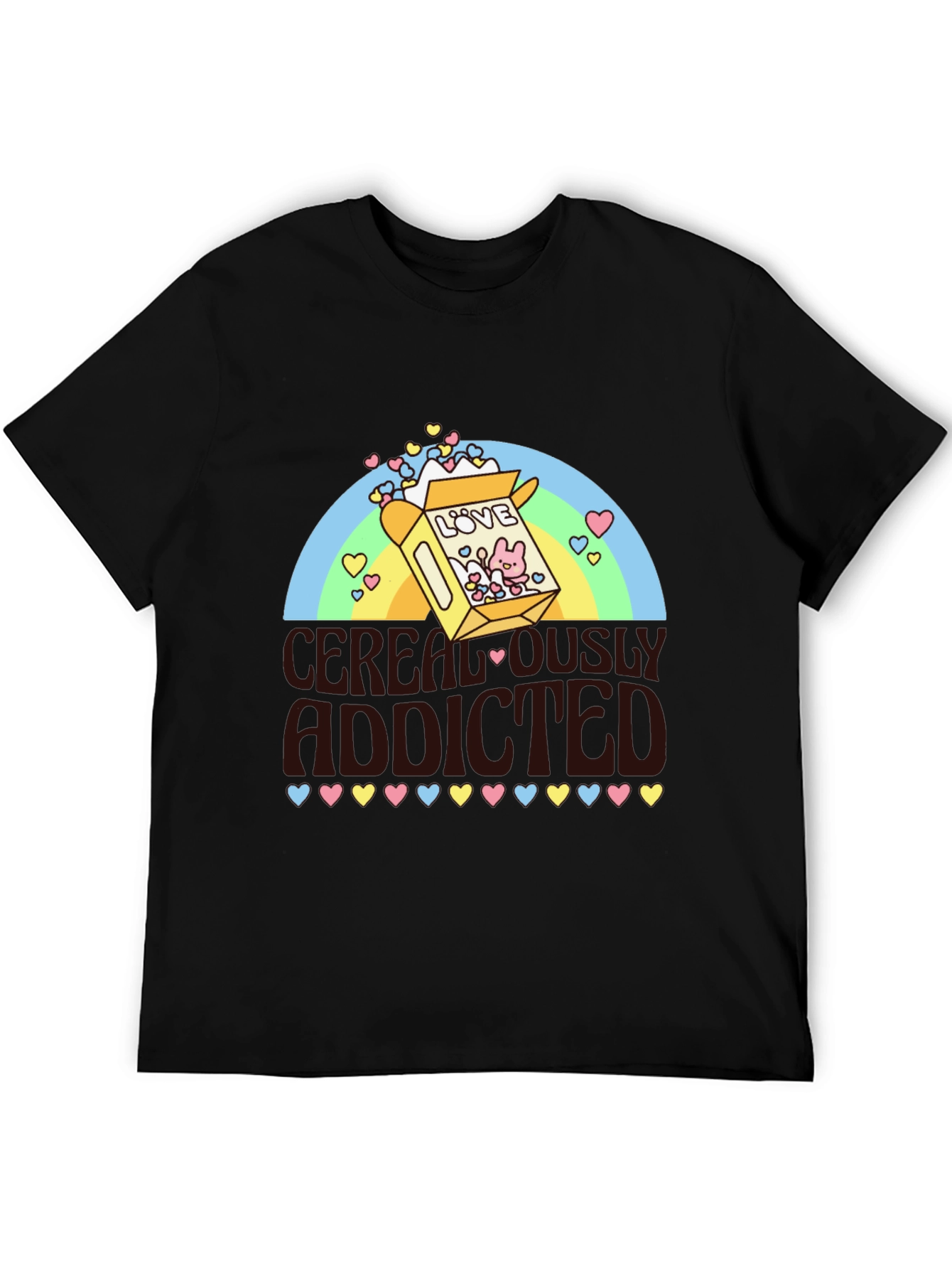Cerealously Addicted Graphic T-Shirt