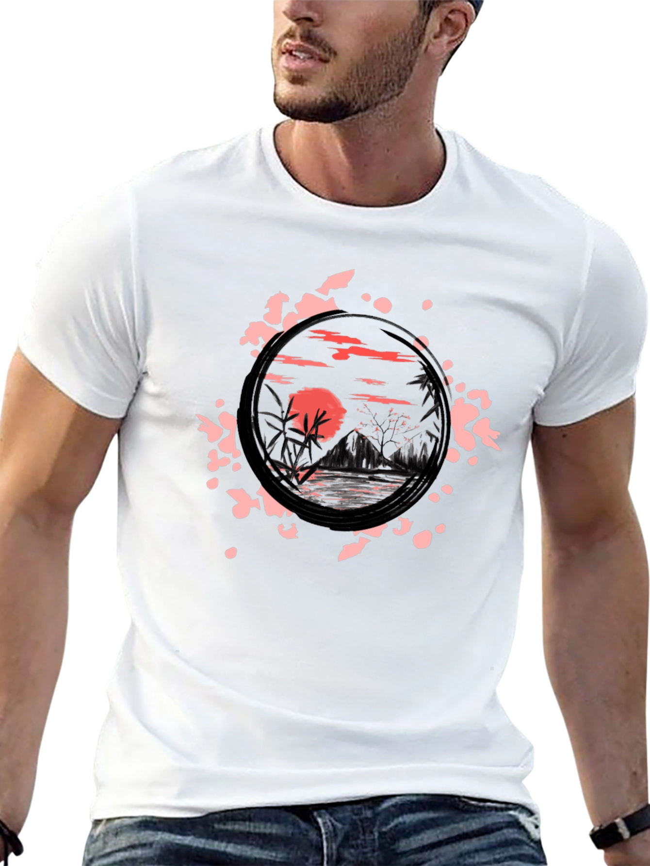 Sunset Landscape Graphic Tee