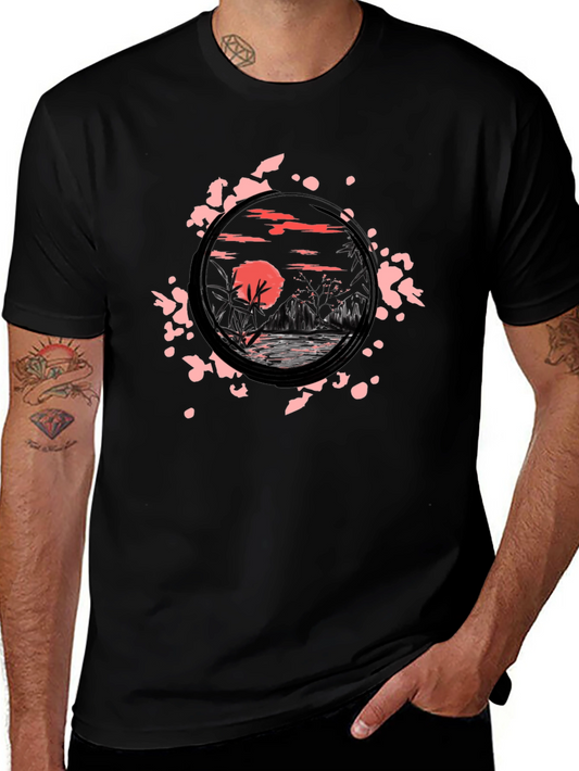 Sunset Landscape Graphic Tee
