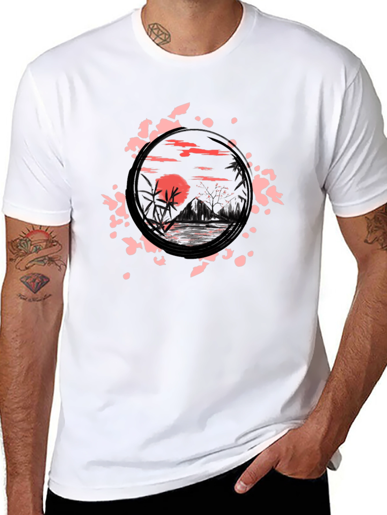 Sunset Landscape Graphic Tee