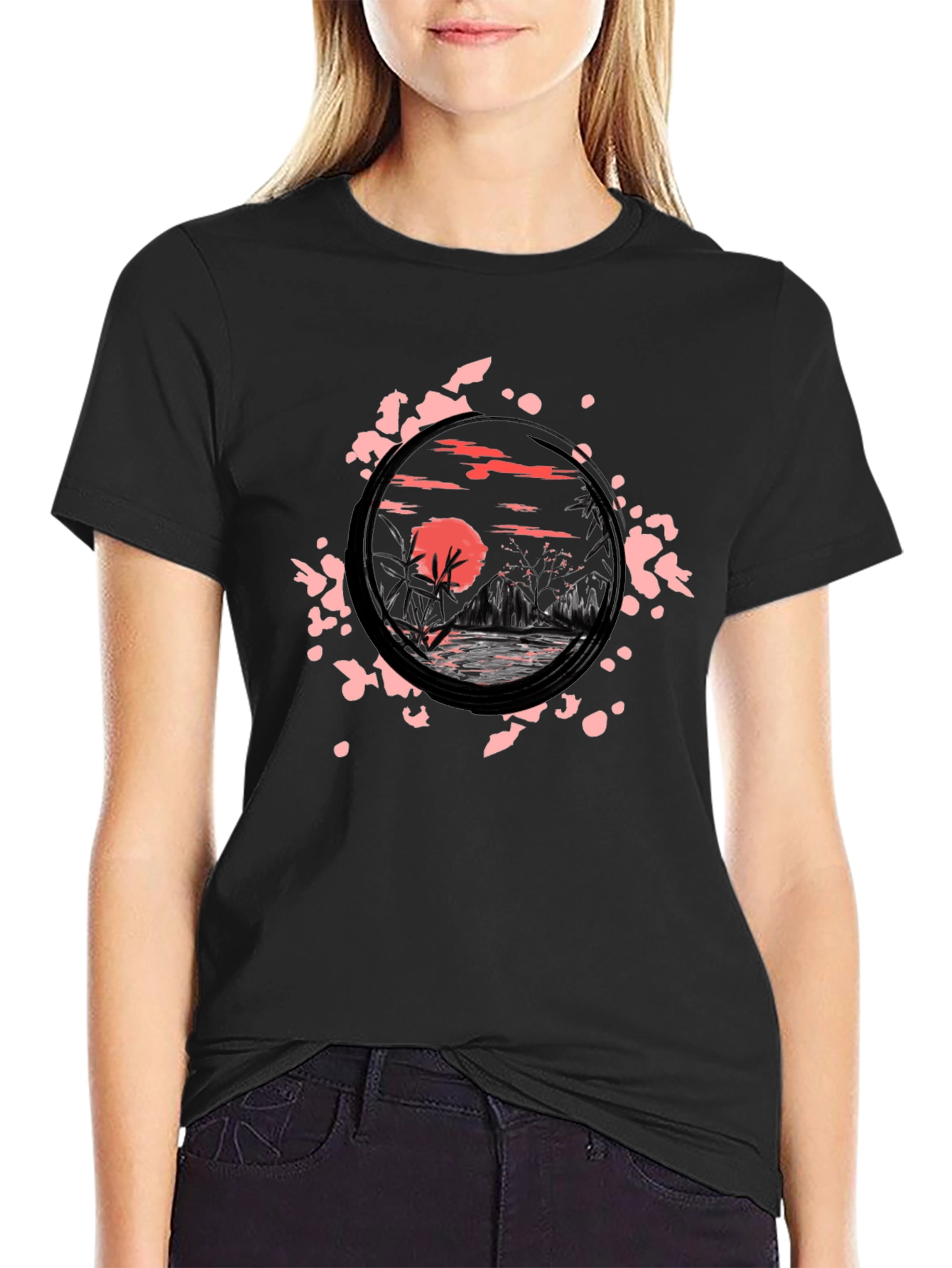 Sunset Landscape Graphic Tee
