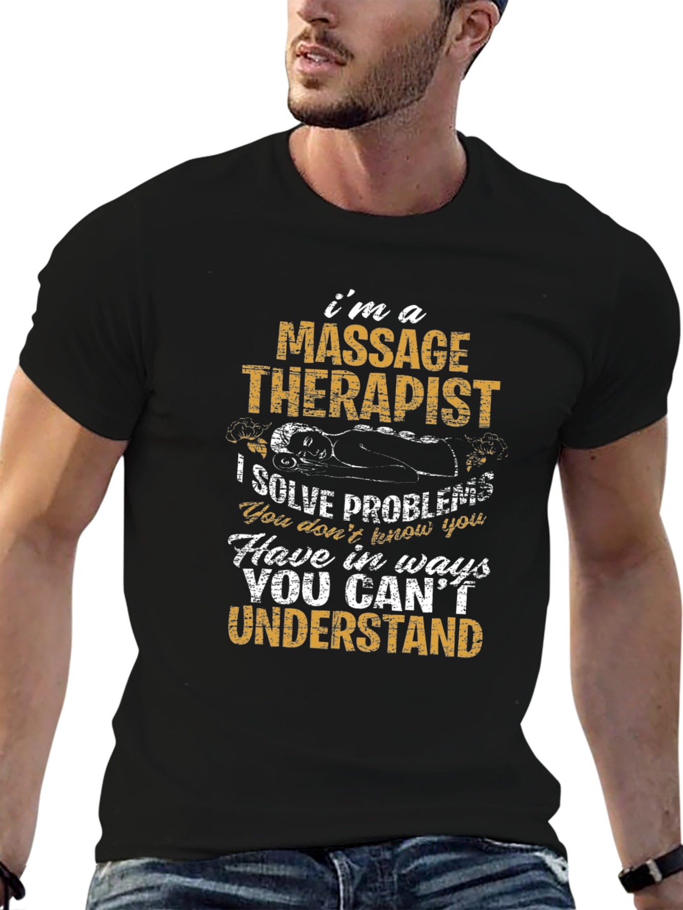 Massage Therapist Graphic Tee - Funny Occupation Shirt