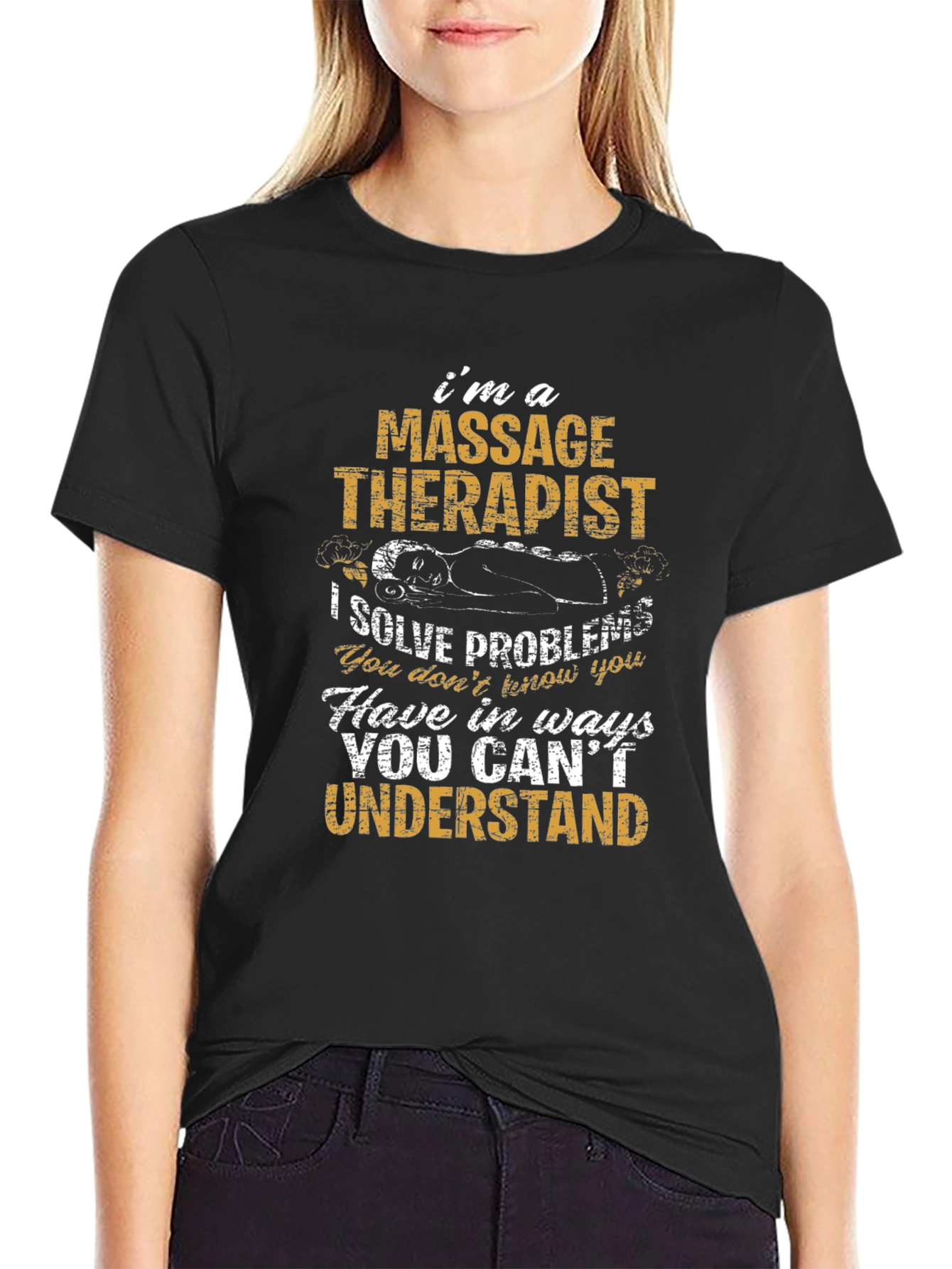 Massage Therapist Graphic Tee - Funny Occupation Shirt