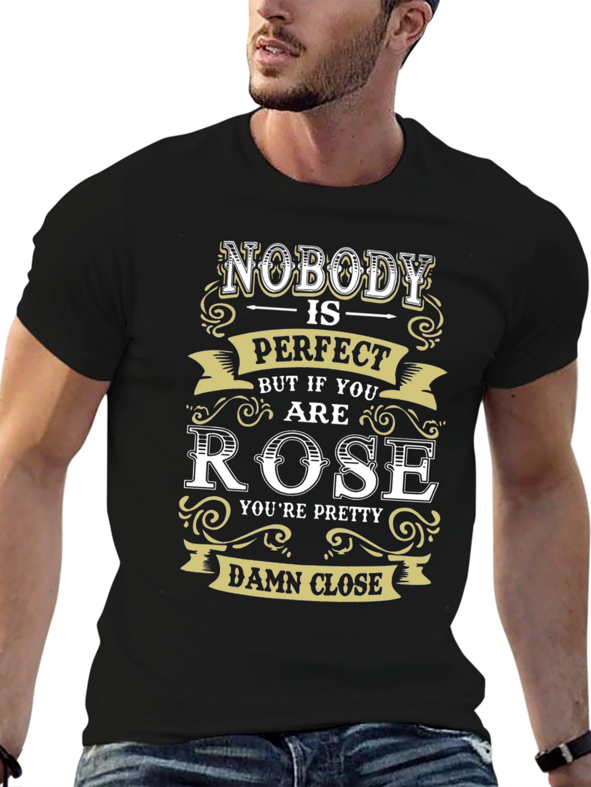 Funny Rose Graphic T-Shirt