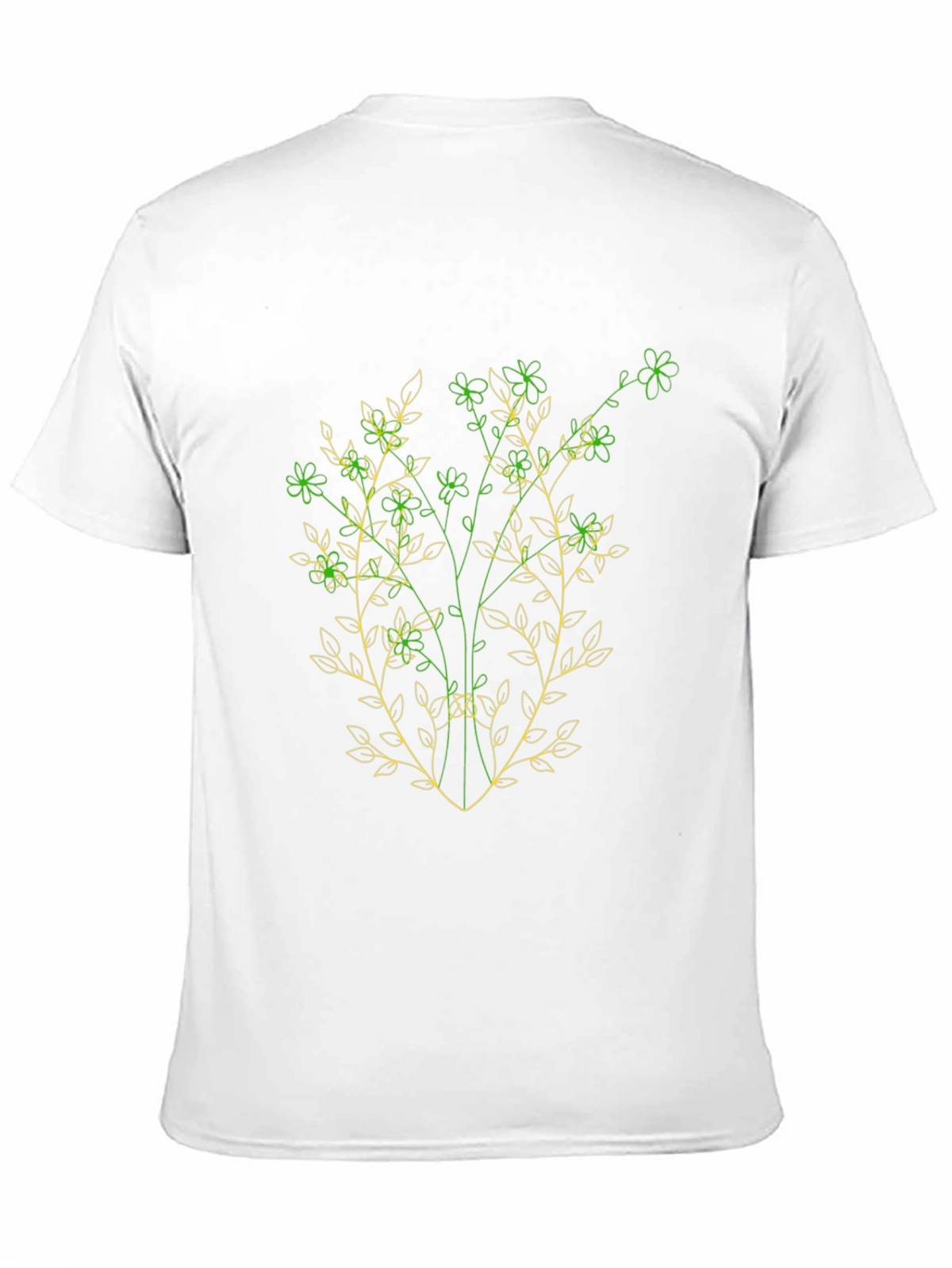 Botanical Sketch Black T-Shirt