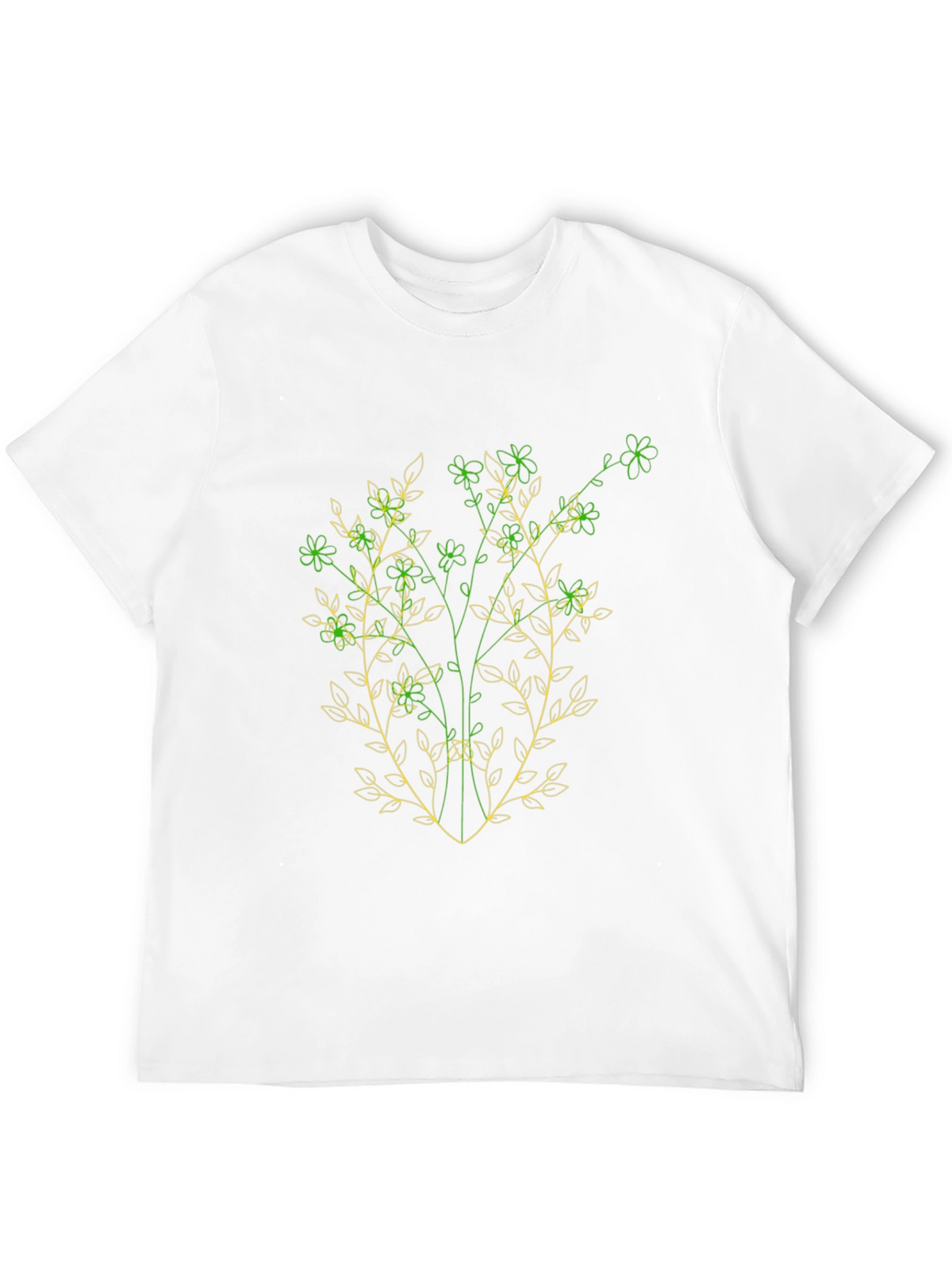 Botanical Sketch Black T-Shirt