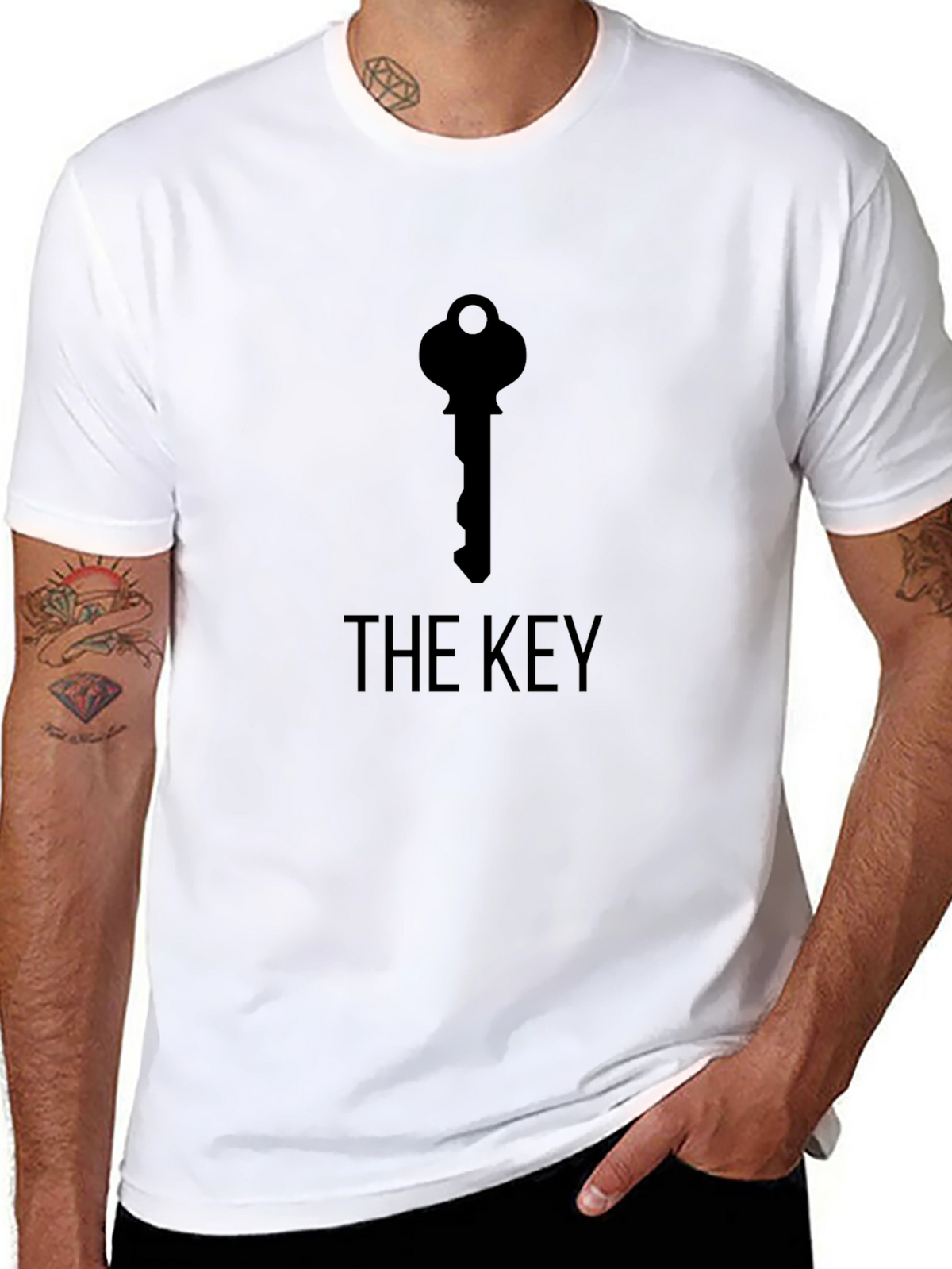 The Key Graphic Tee - Unisex Black T-Shirt