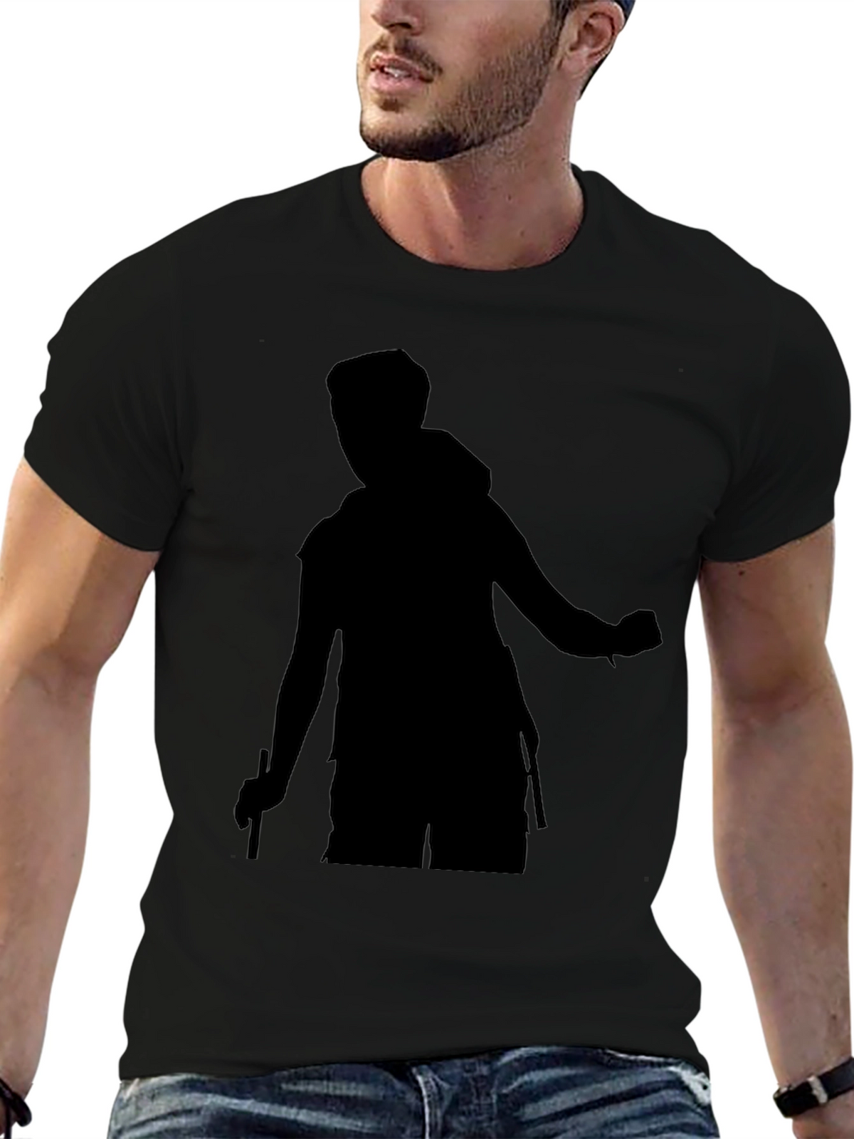 Black Silhouette Hiker T-Shirt