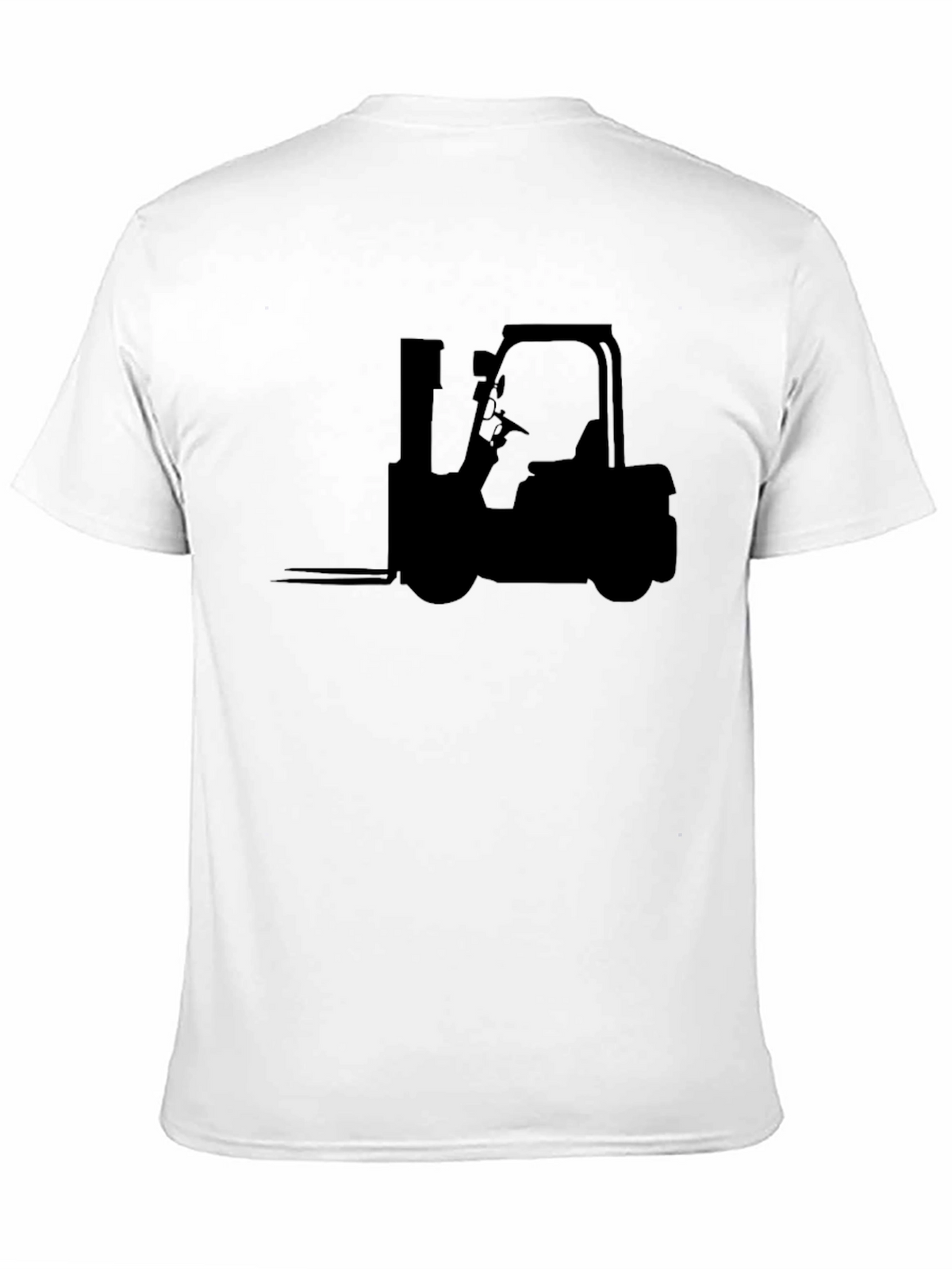 Forklift Silhouette Graphic Tee - Black