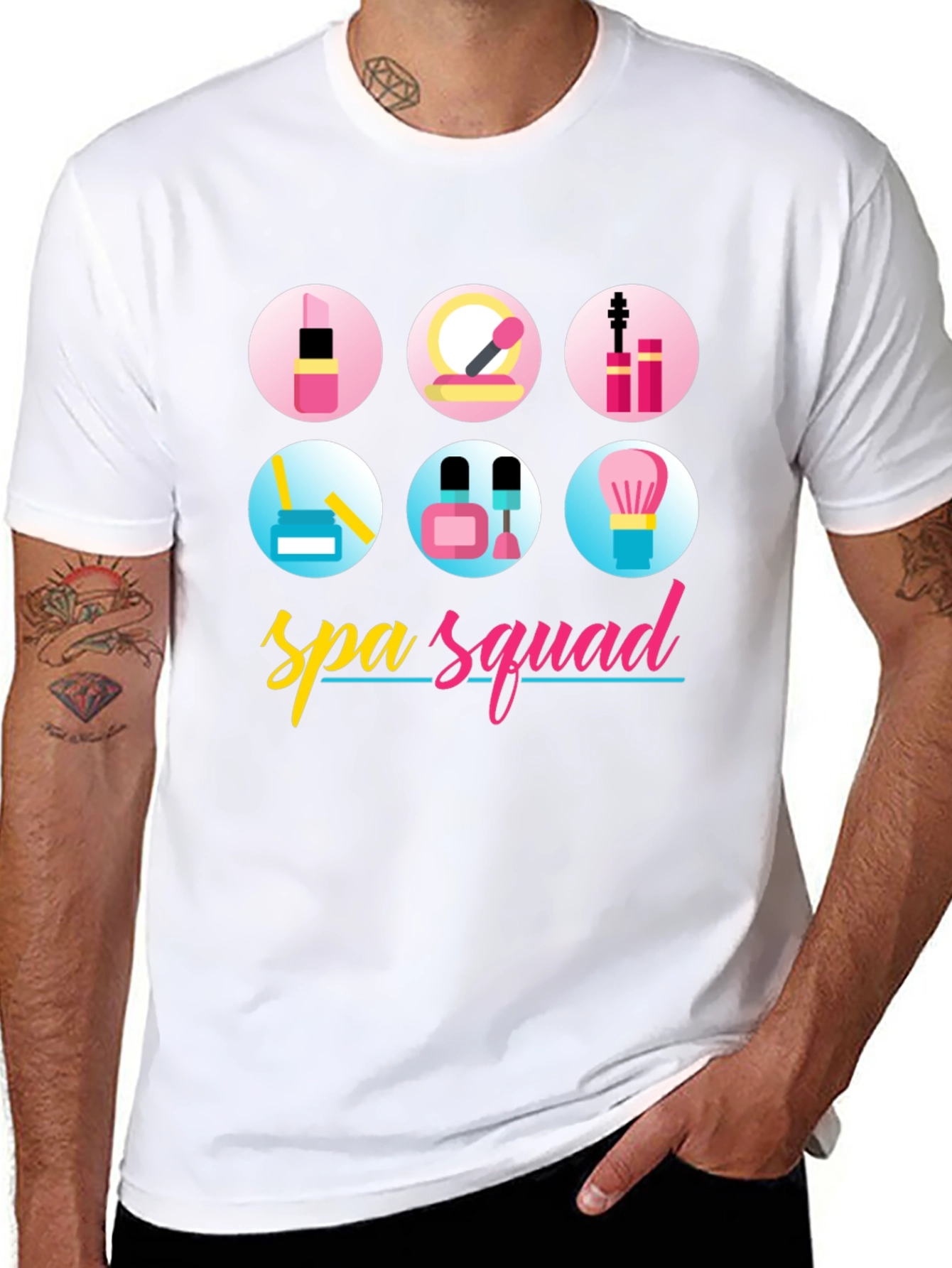 Spa Squad Graphic T-Shirt - Black Cotton Tee
