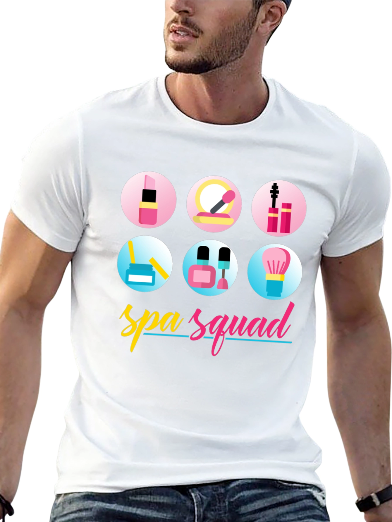 Spa Squad Graphic T-Shirt - Black Cotton Tee