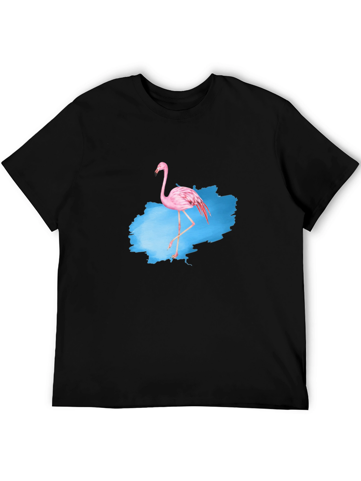 Flamingo Graphic Tee - Mens Black T-Shirt