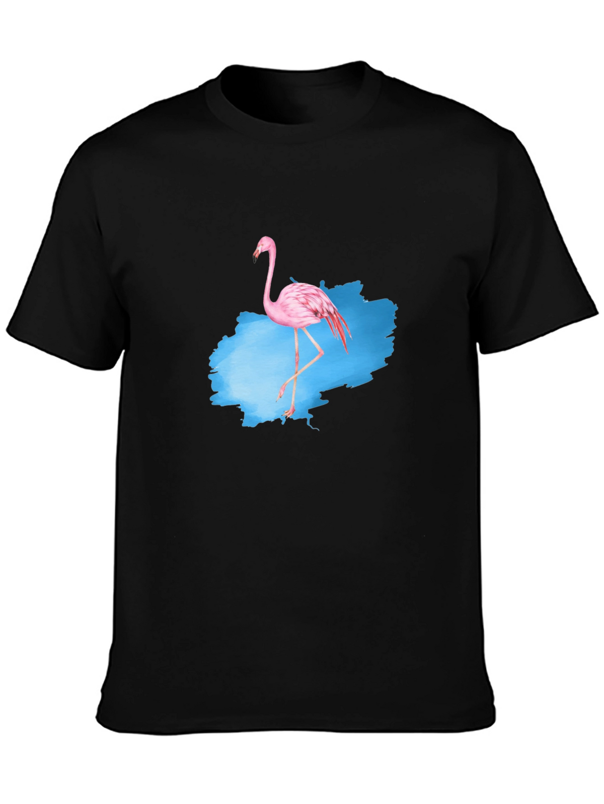 Flamingo Graphic Tee - Mens Black T-Shirt