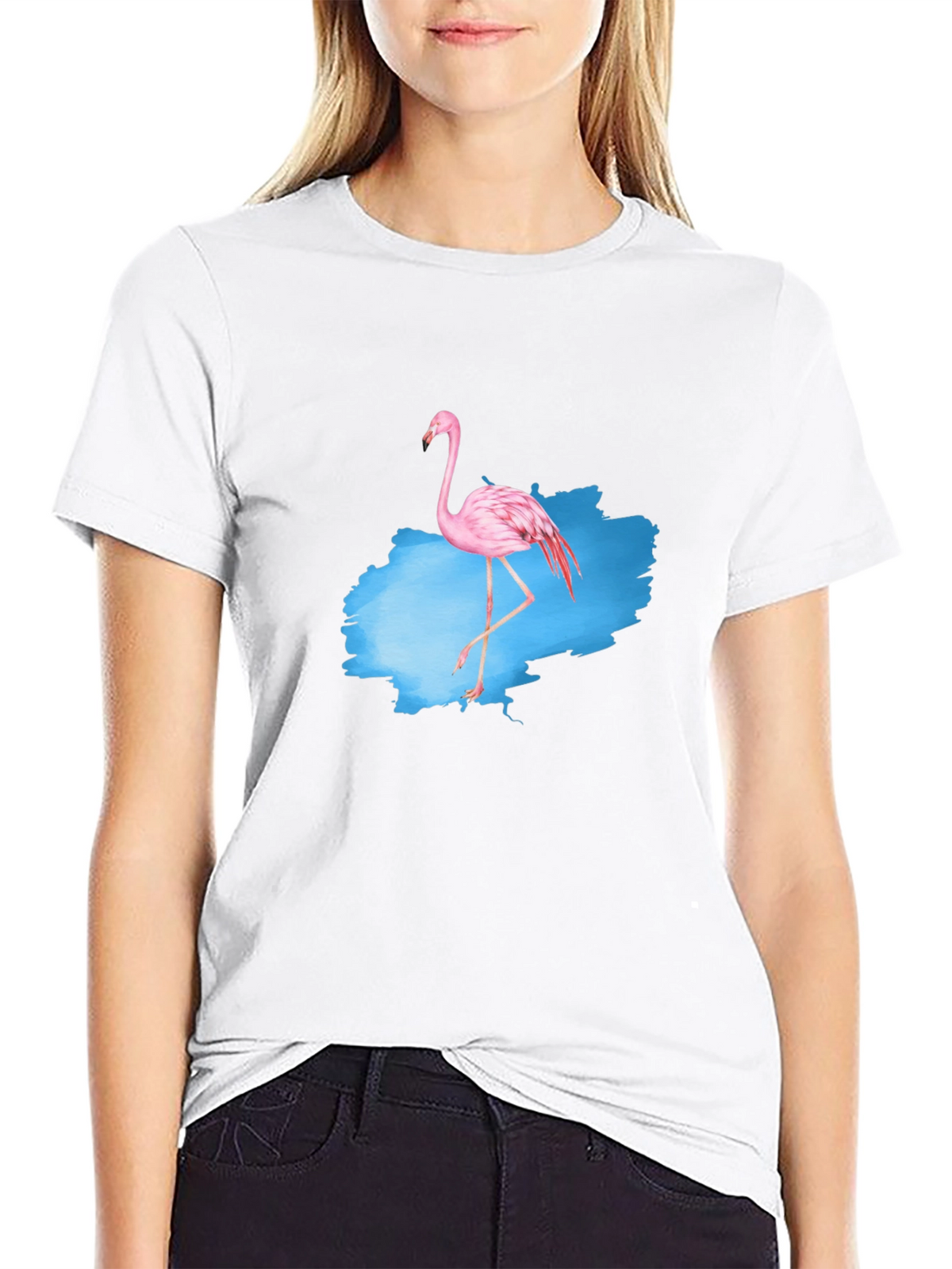 Flamingo Graphic Tee - Mens Black T-Shirt