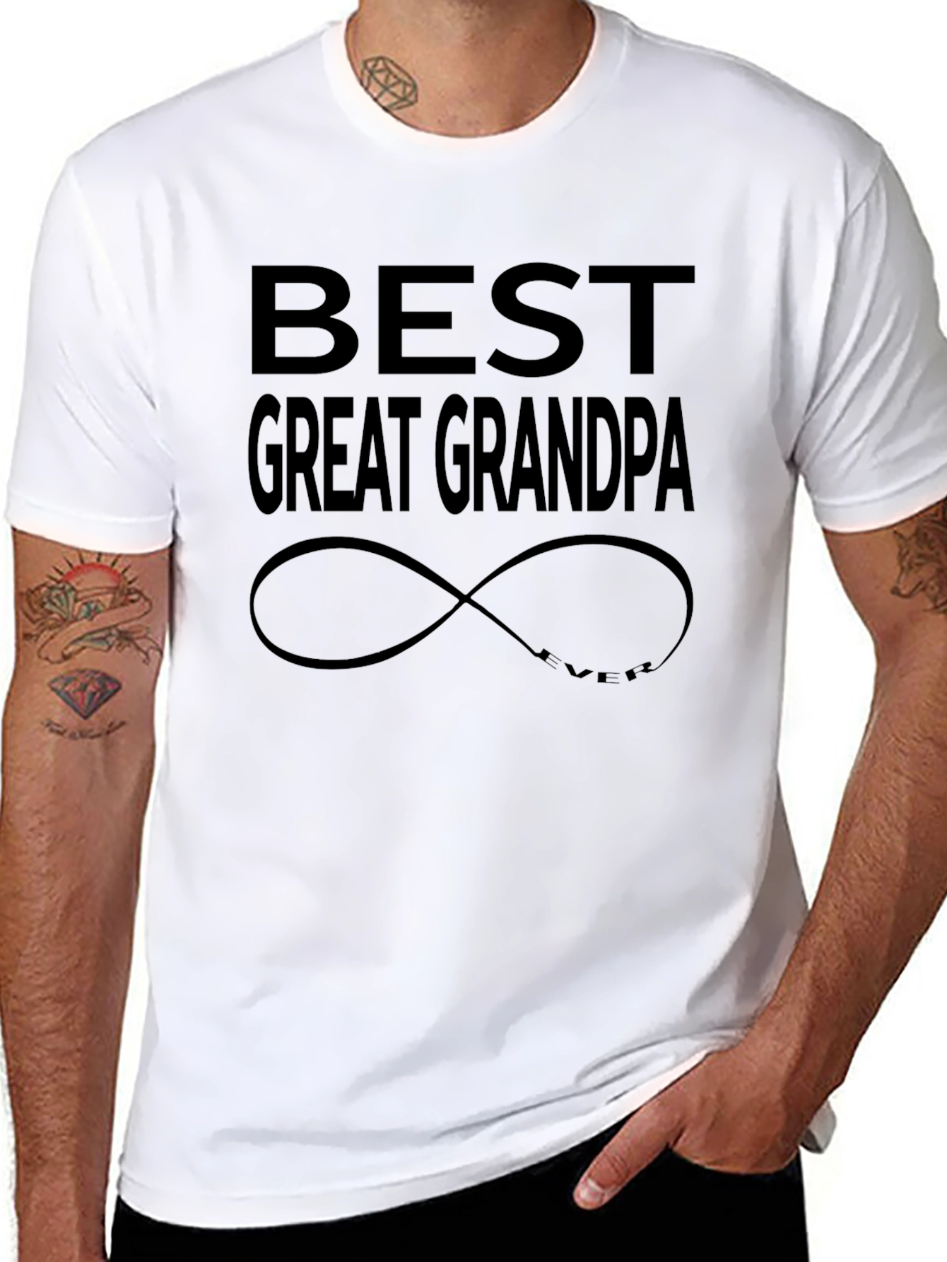 Best Great Grandpa Ever T-Shirt - Infinity Symbol
