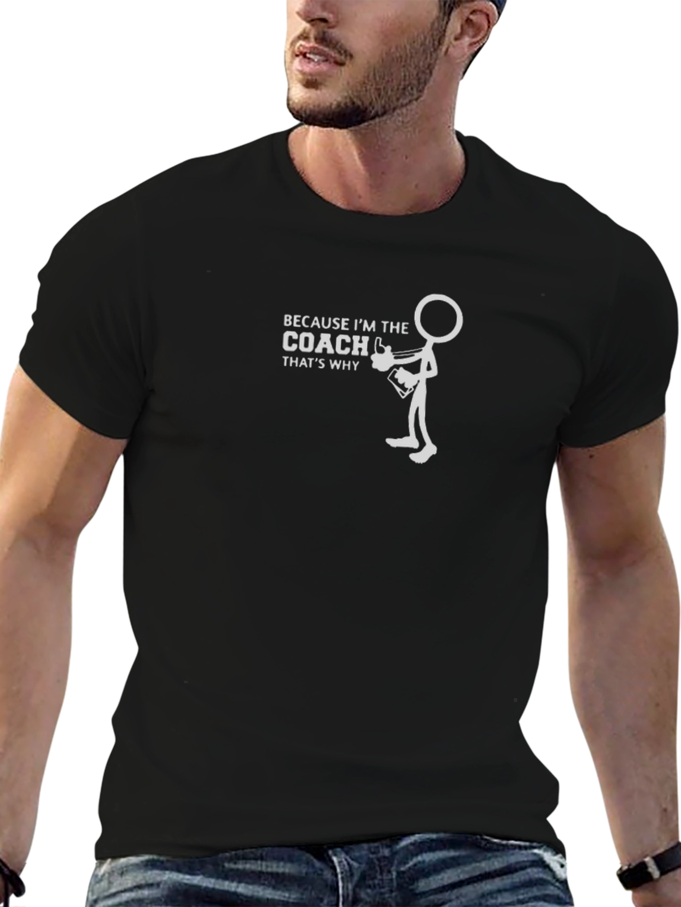 Coach Stick Figure Graphic T-Shirt