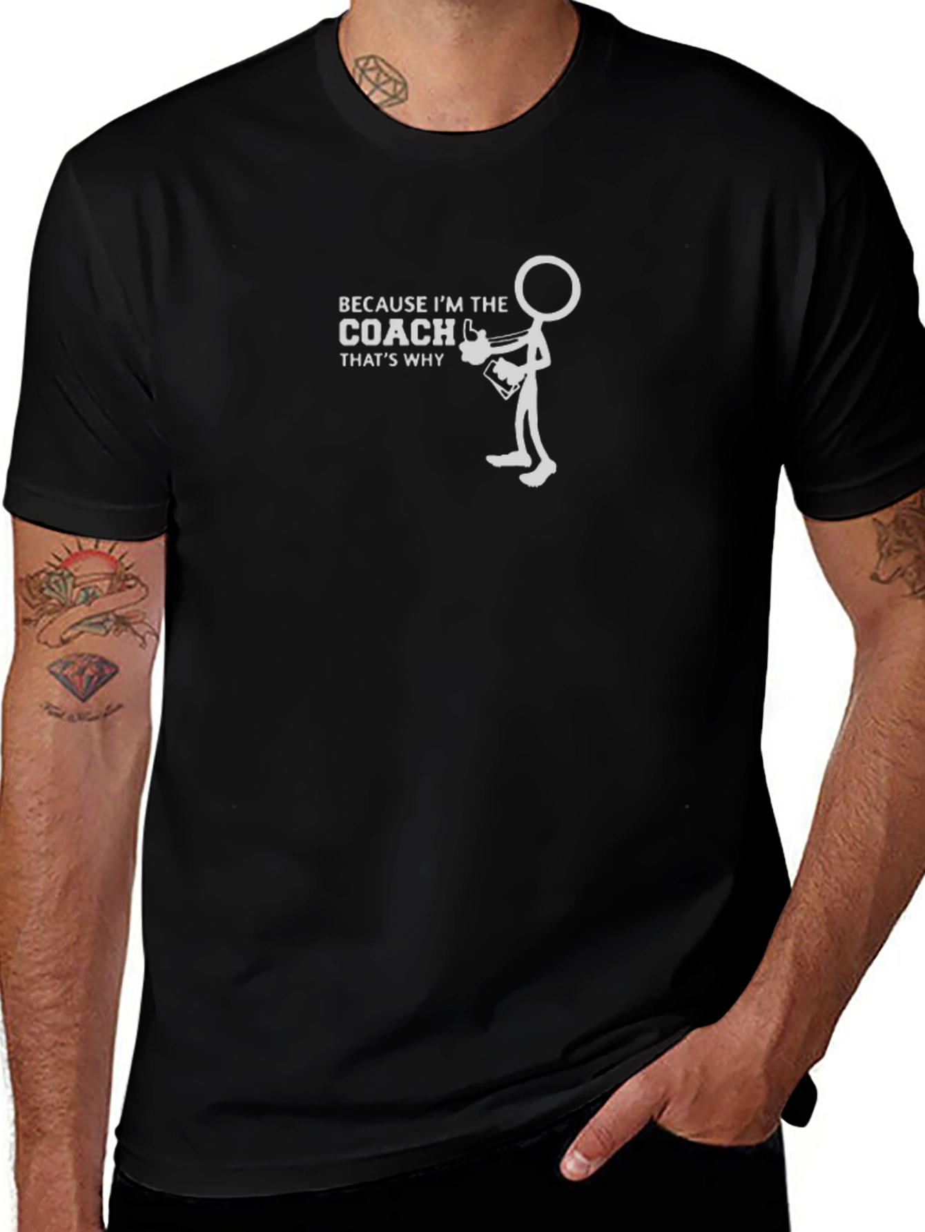 Coach Stick Figure Graphic T-Shirt