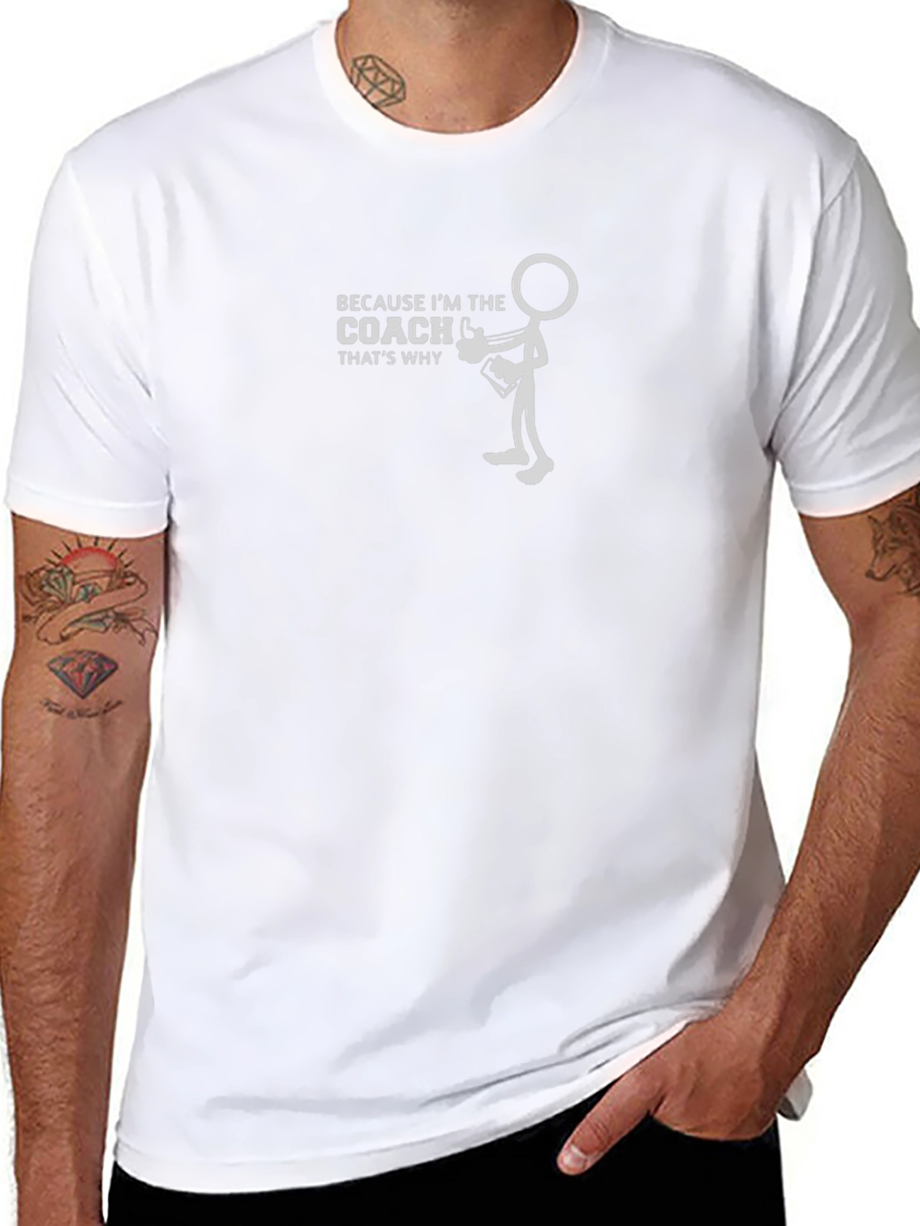 Coach Stick Figure Graphic T-Shirt