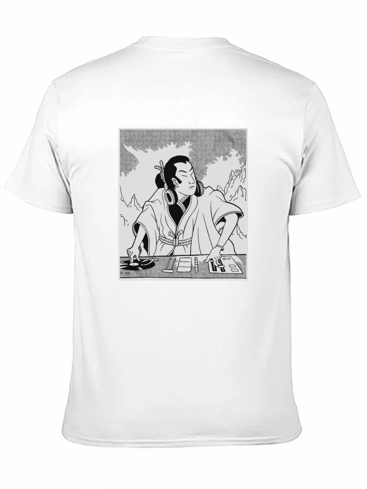 DJ Samurai Black Graphic T-Shirt